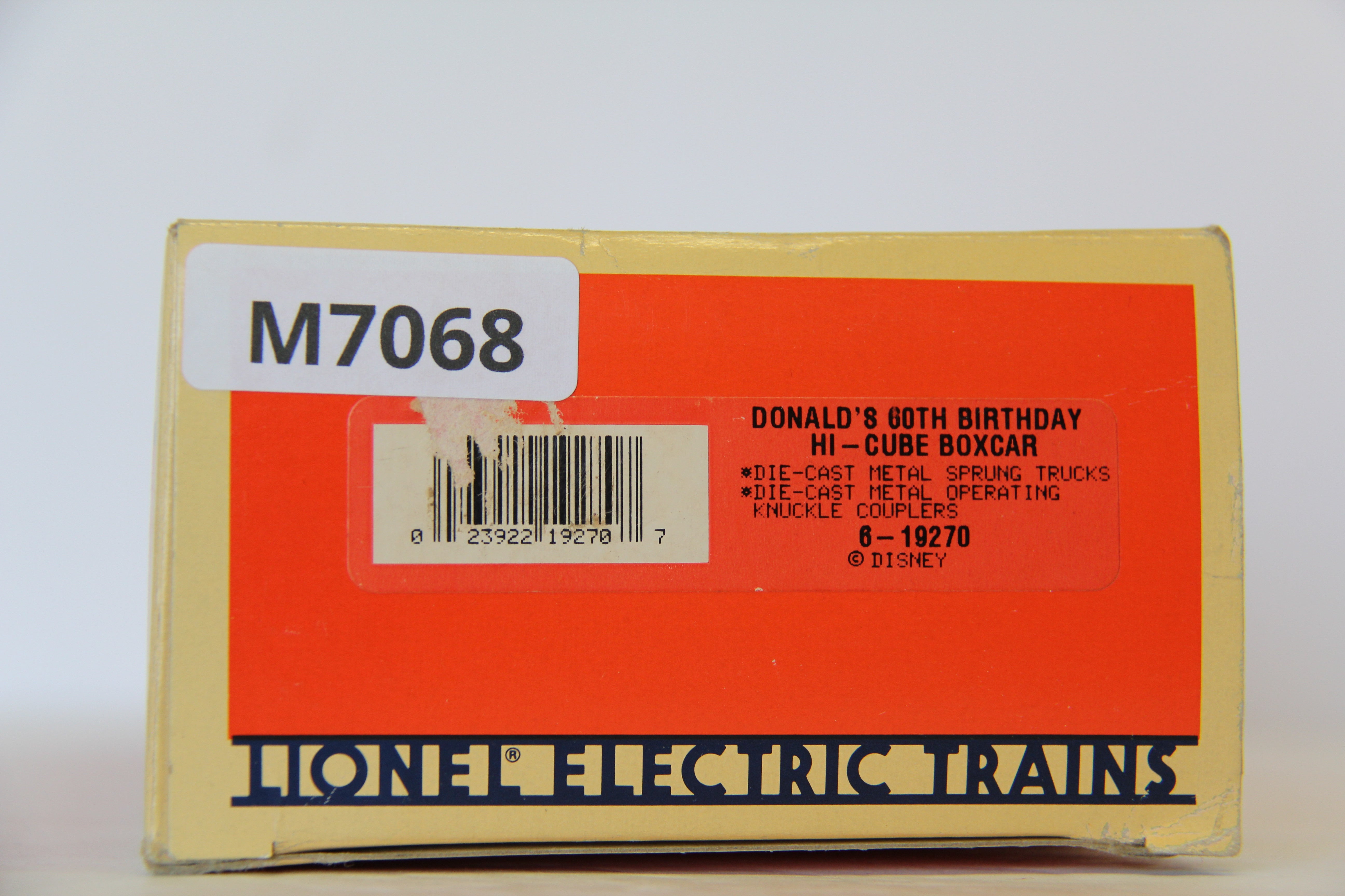 Lionel 6-19270 Donald's 60th Birthday Hi-Cube Boxcar-Second hand-M7068