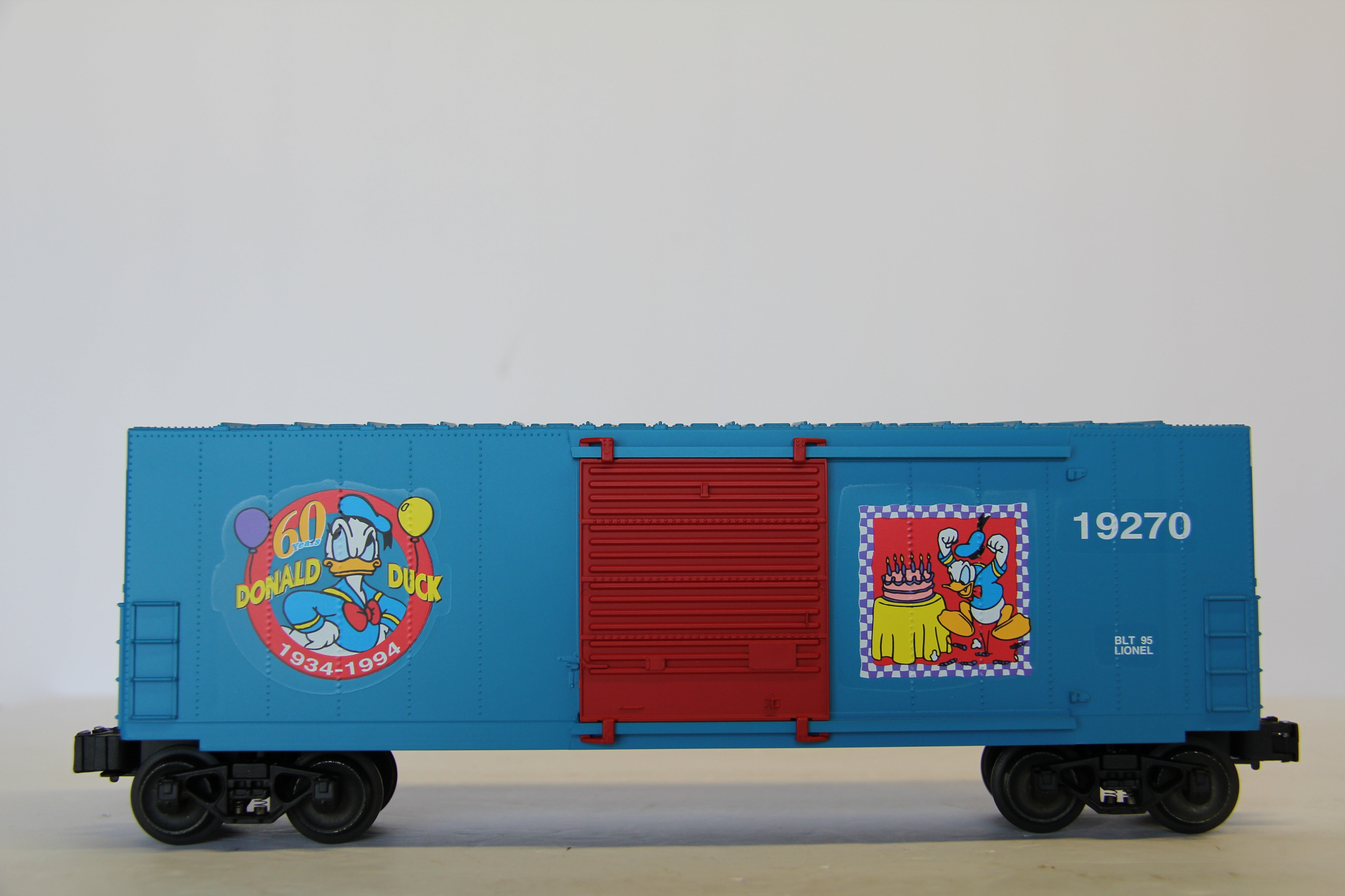 Lionel 6-19270 Donald's 60th Birthday Hi-Cube Boxcar-Second hand-M7068
