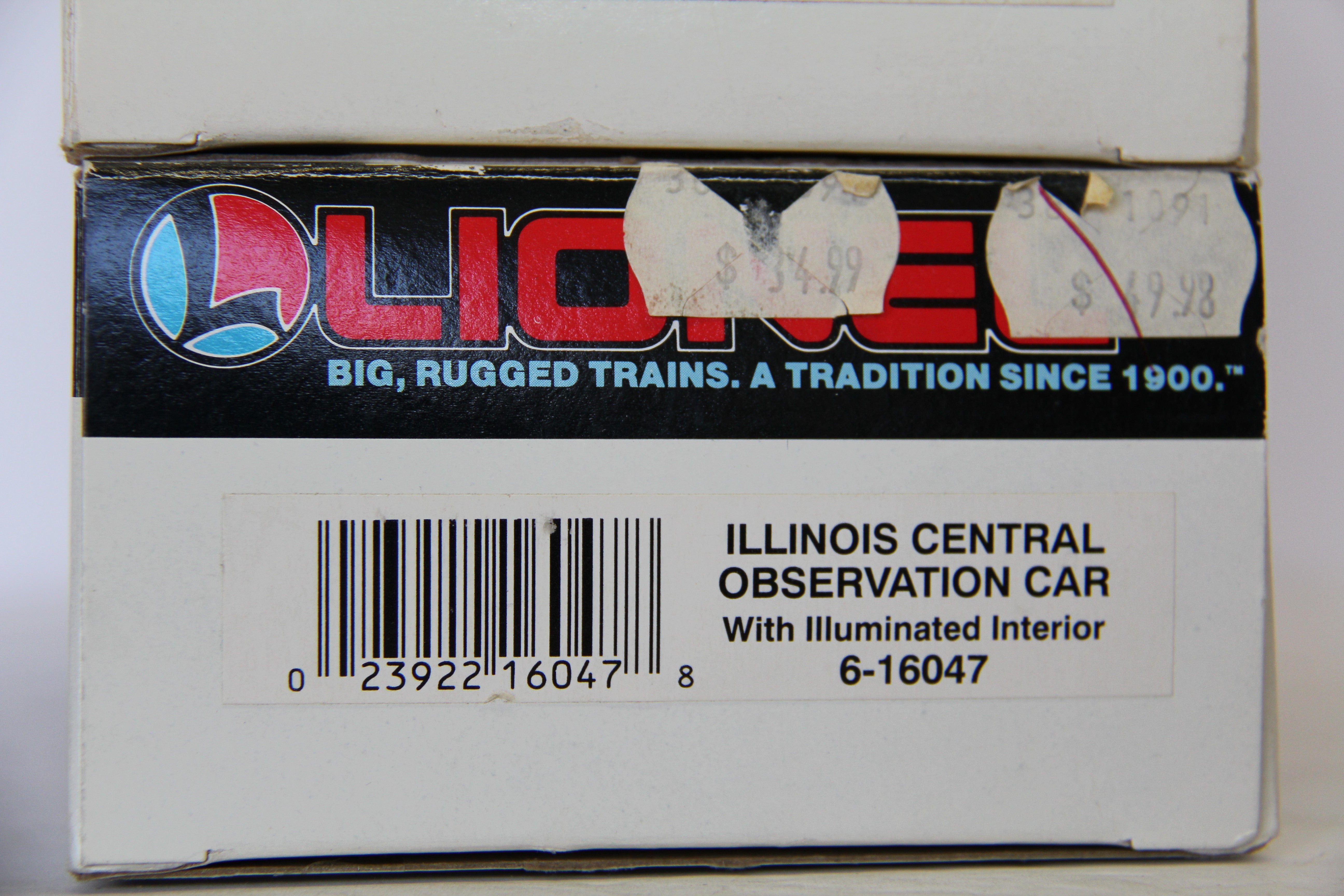 Lionel 6-16042, 44, 47 Illinois Central Passenger 3 Car Set-Second hand-M7074
