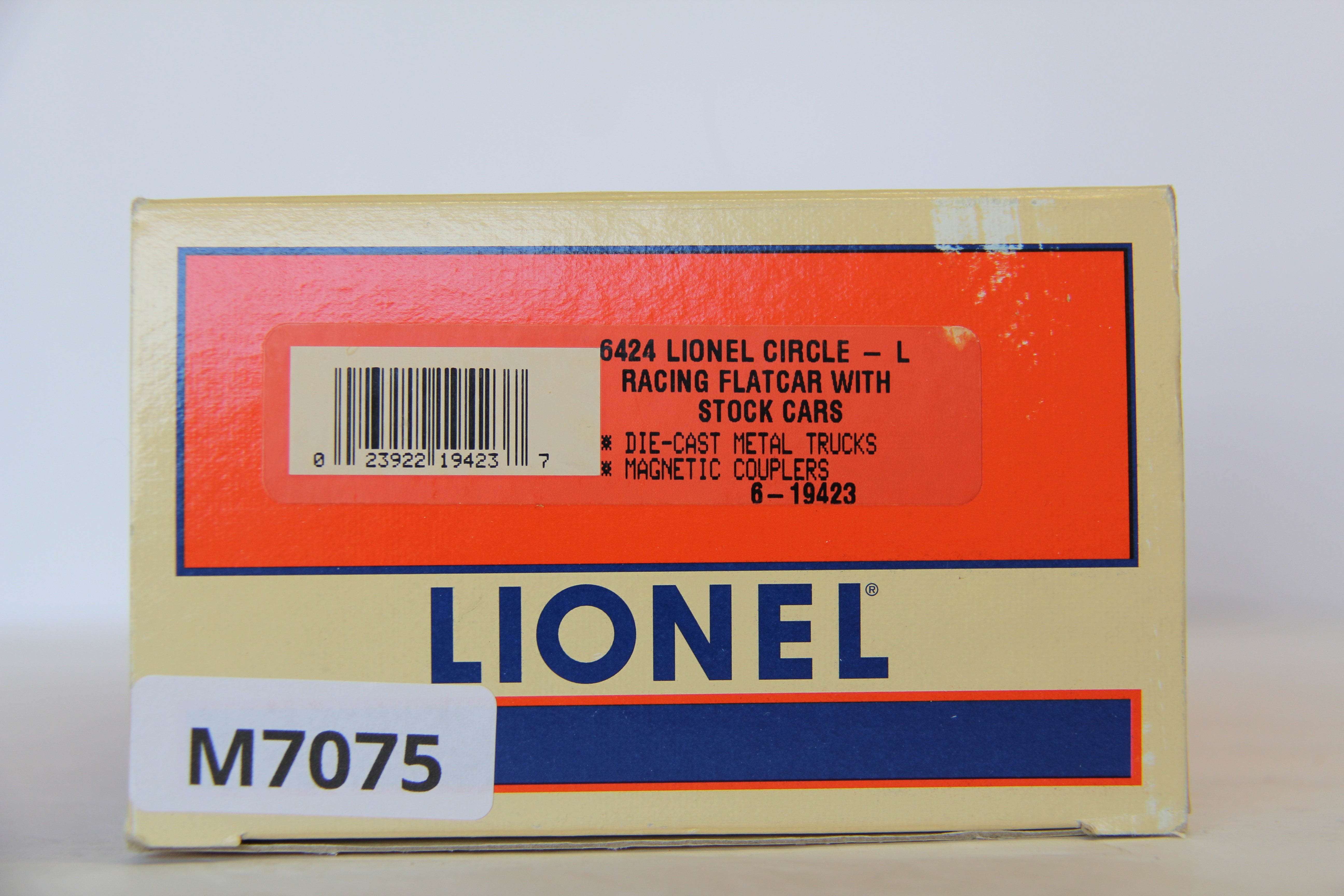 Lionel 6-19423 -6424 Lionel Circle - L Racing Flatcar with Stock Cars-Second hand-M7075