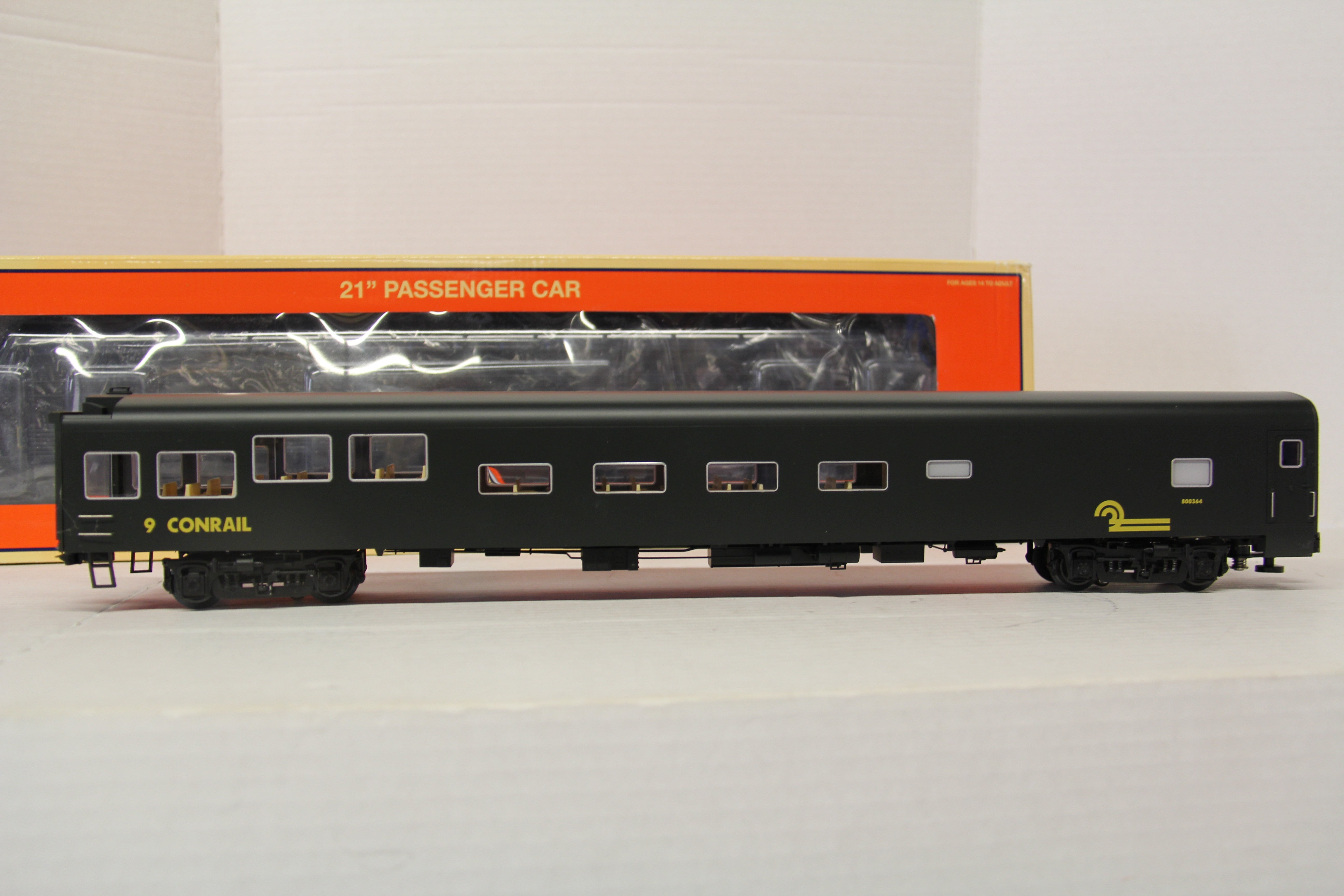 Lionel 6-83604 Conrail OCS Station Sounds 21" Dome Car #55 & 6-84229 Conrail OCS 21" Theatre Car #9-2 Set-Second hand-M5767