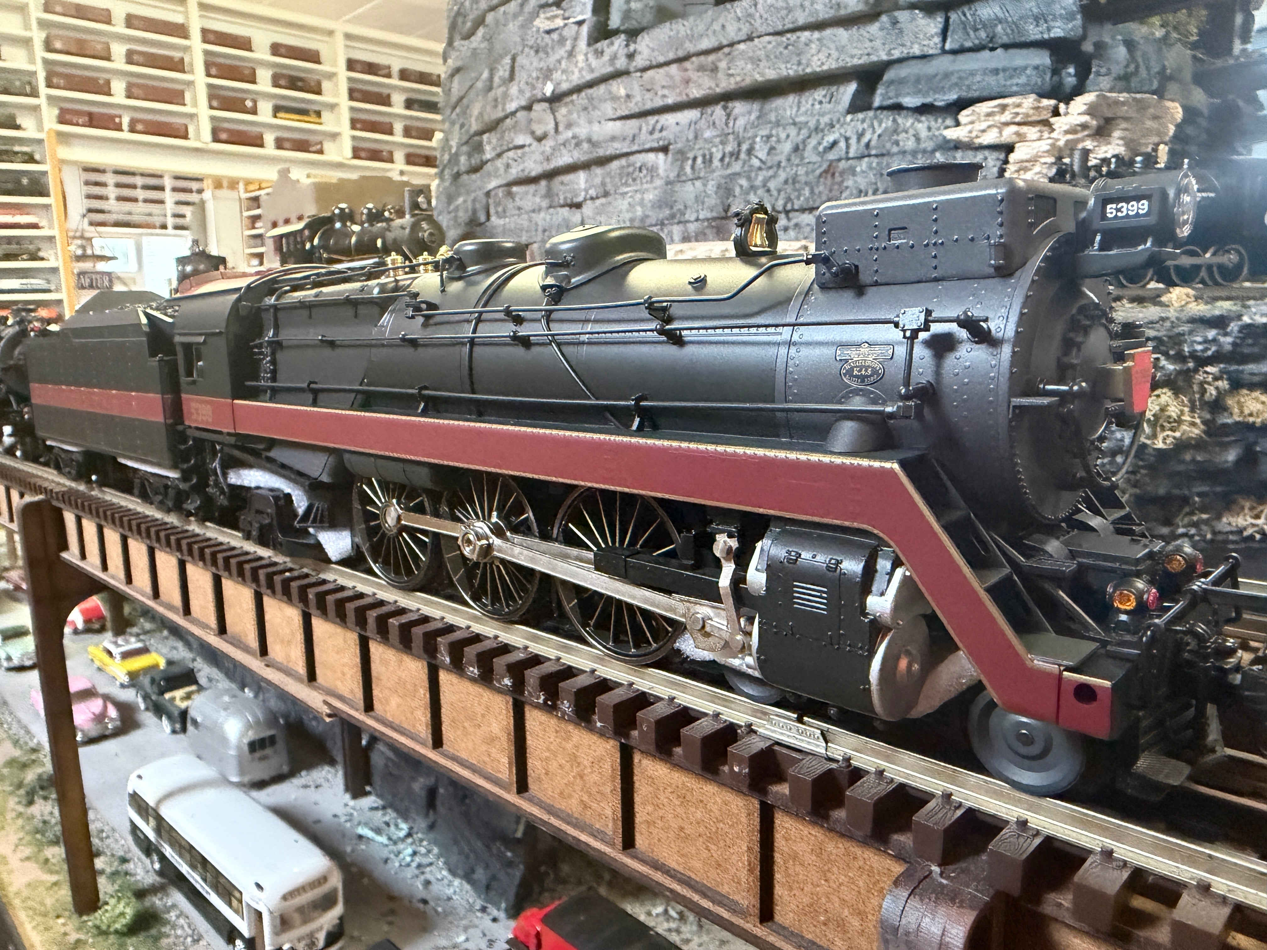 Lionel 2631150 - Legacy - K4 Brass Hybrid Steam Locomotive "Pennsylvania" #5399 (Black/Red Fantasy)