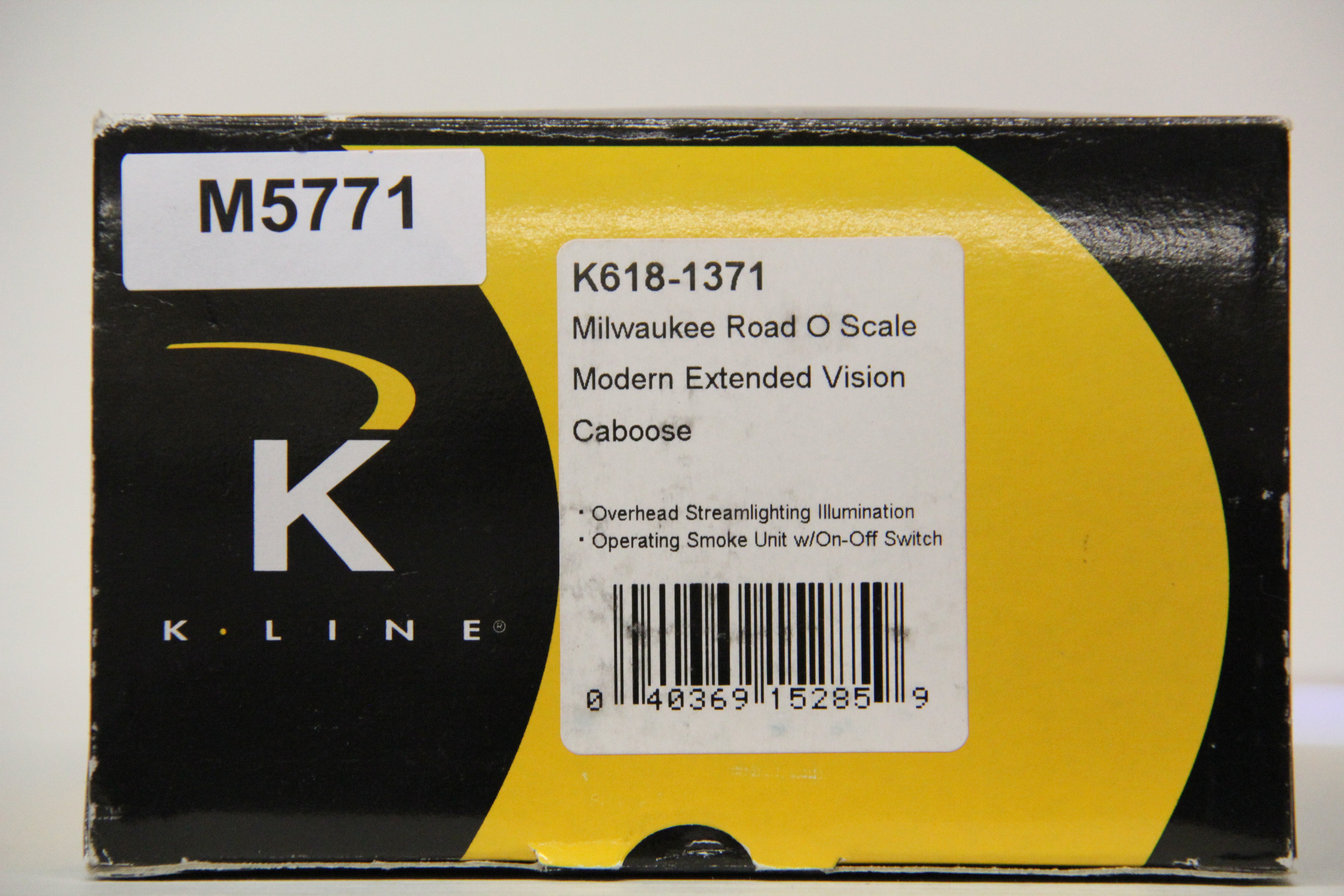 K-Line K618-1371 Milwaukee Road Modern Extended Vision Caboose-Second hand-M5771