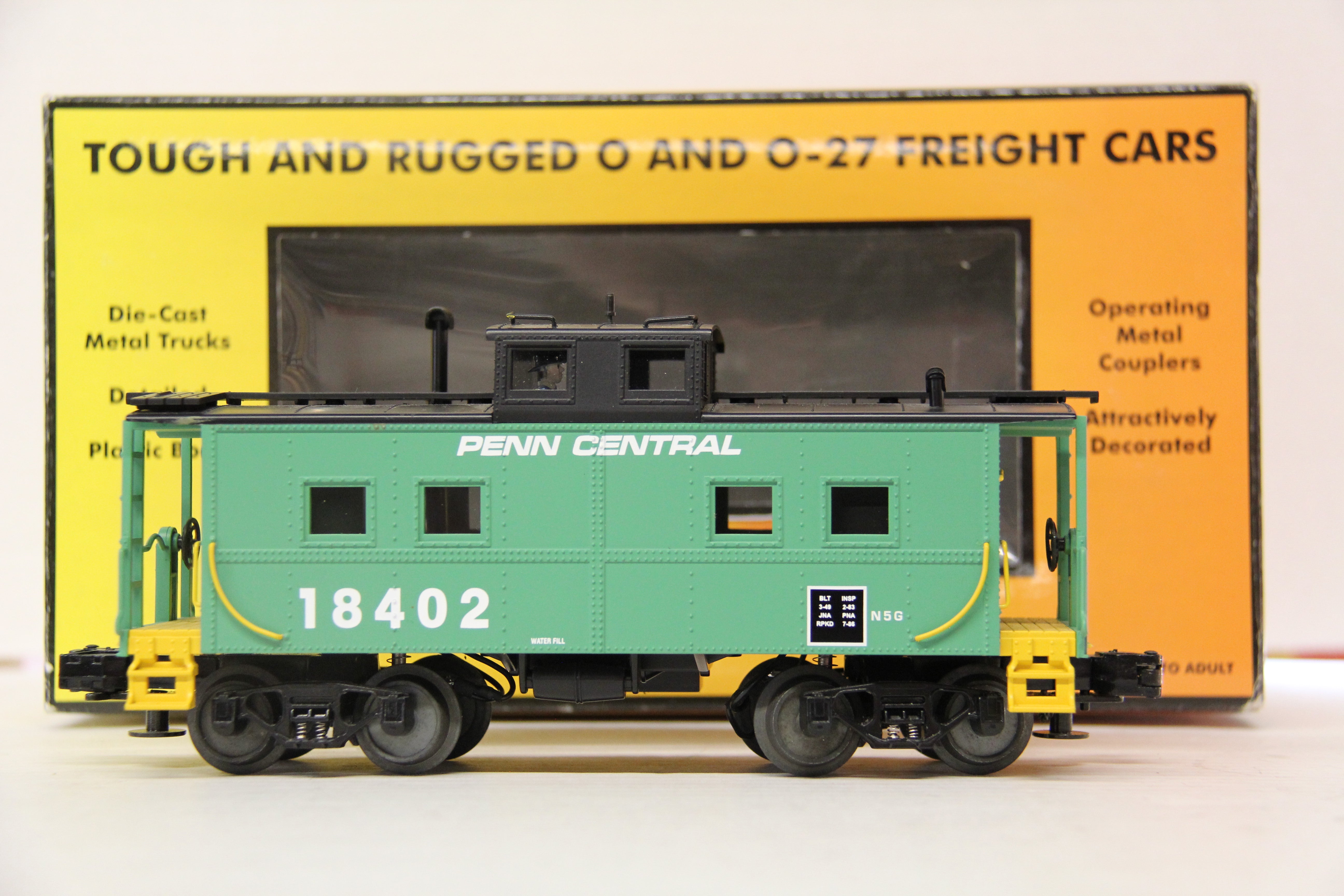 Rail King 30-7751 Penn central Steel Caboose-Second hand-M5779