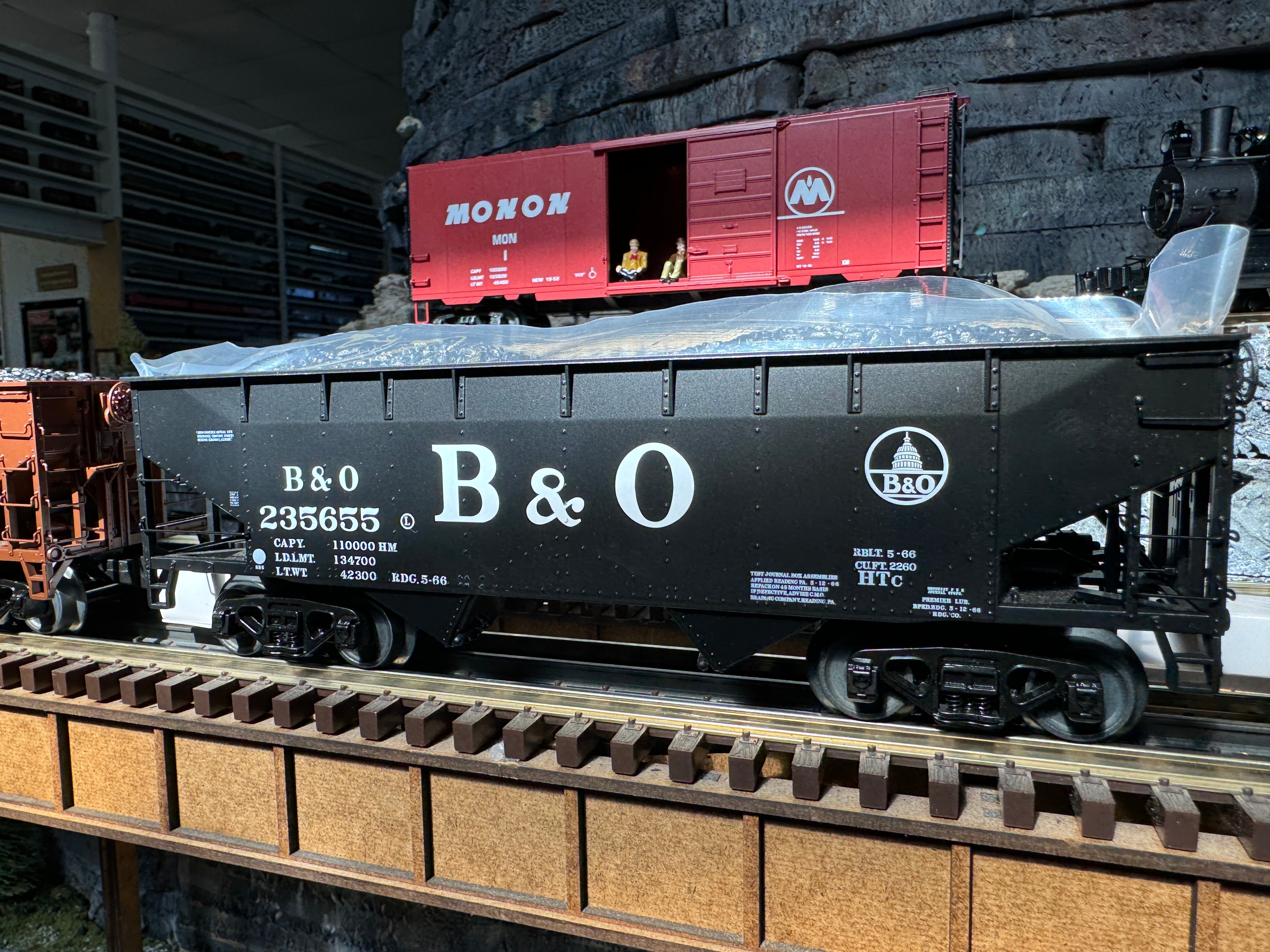 Atlas O 3001391 - Premier - 2-Bay Offset Hopper Car "Baltimore & Ohio"