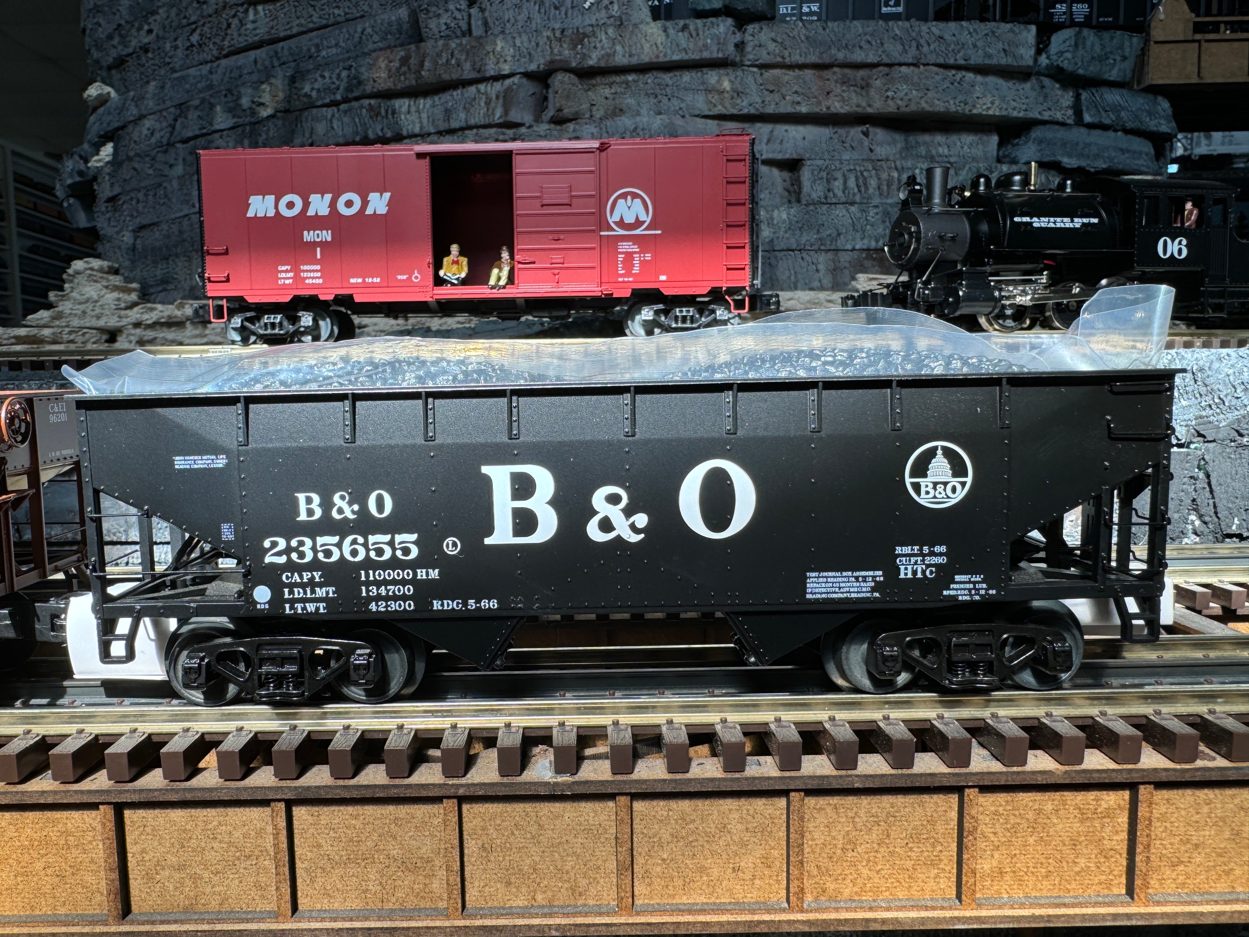 Atlas O 3001391 - Premier - 2-Bay Offset Hopper Car "Baltimore & Ohio"