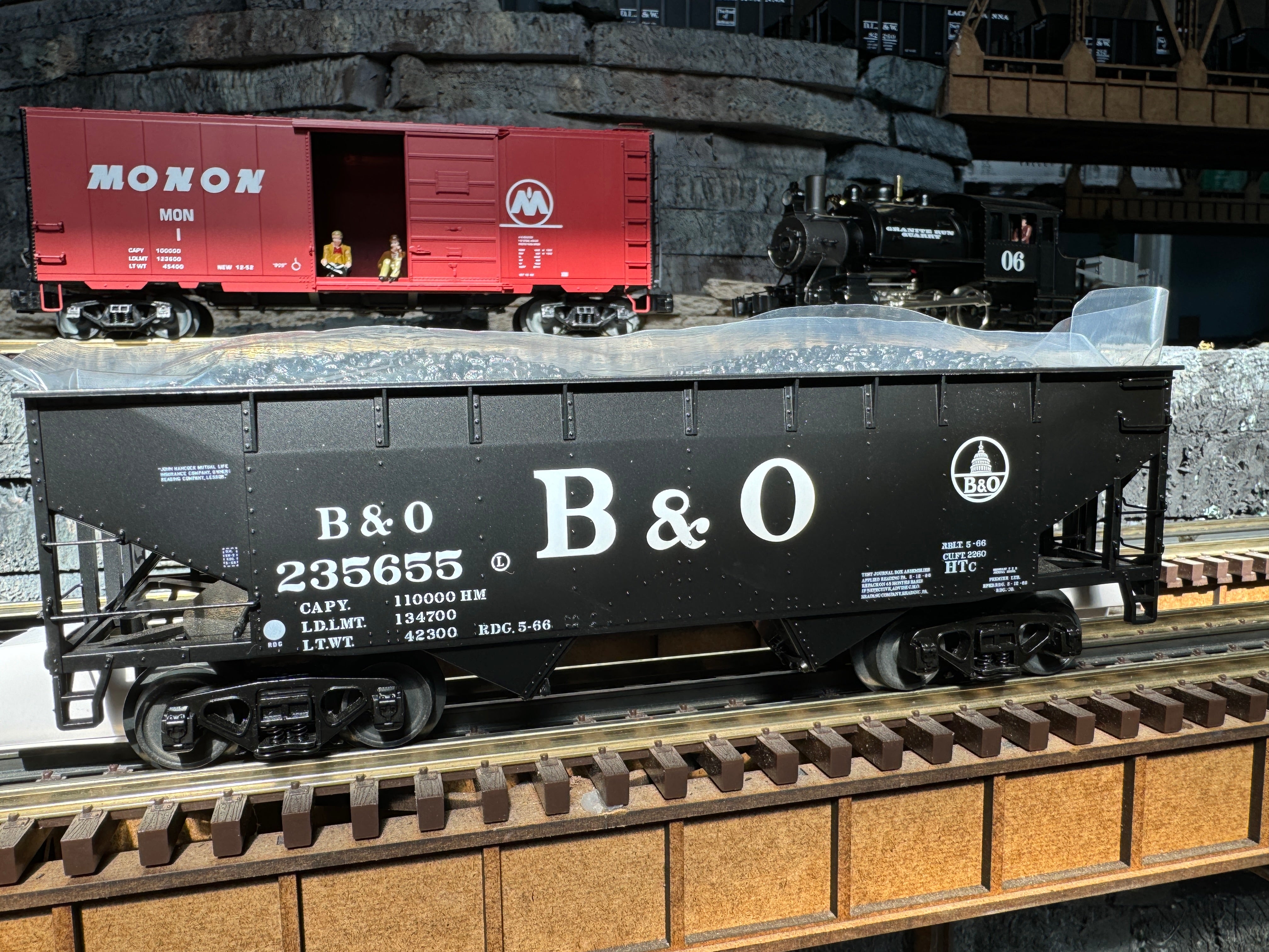 Atlas O 3001391 - Premier - 2-Bay Offset Hopper Car "Baltimore & Ohio"