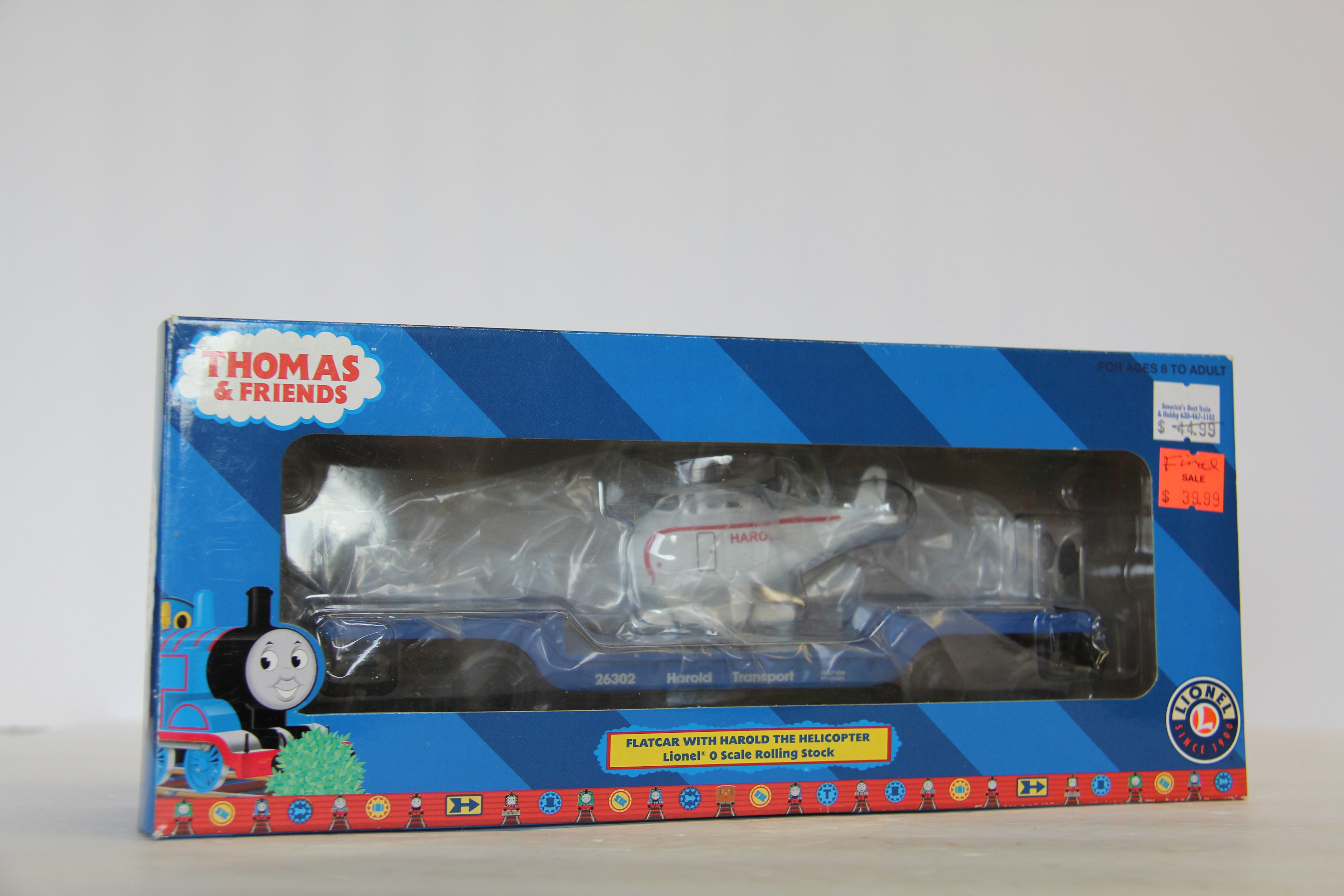 Lionel 6-16490 Thomas & Friends Flatcar with Harold the Helicopter-Second hand-M7077