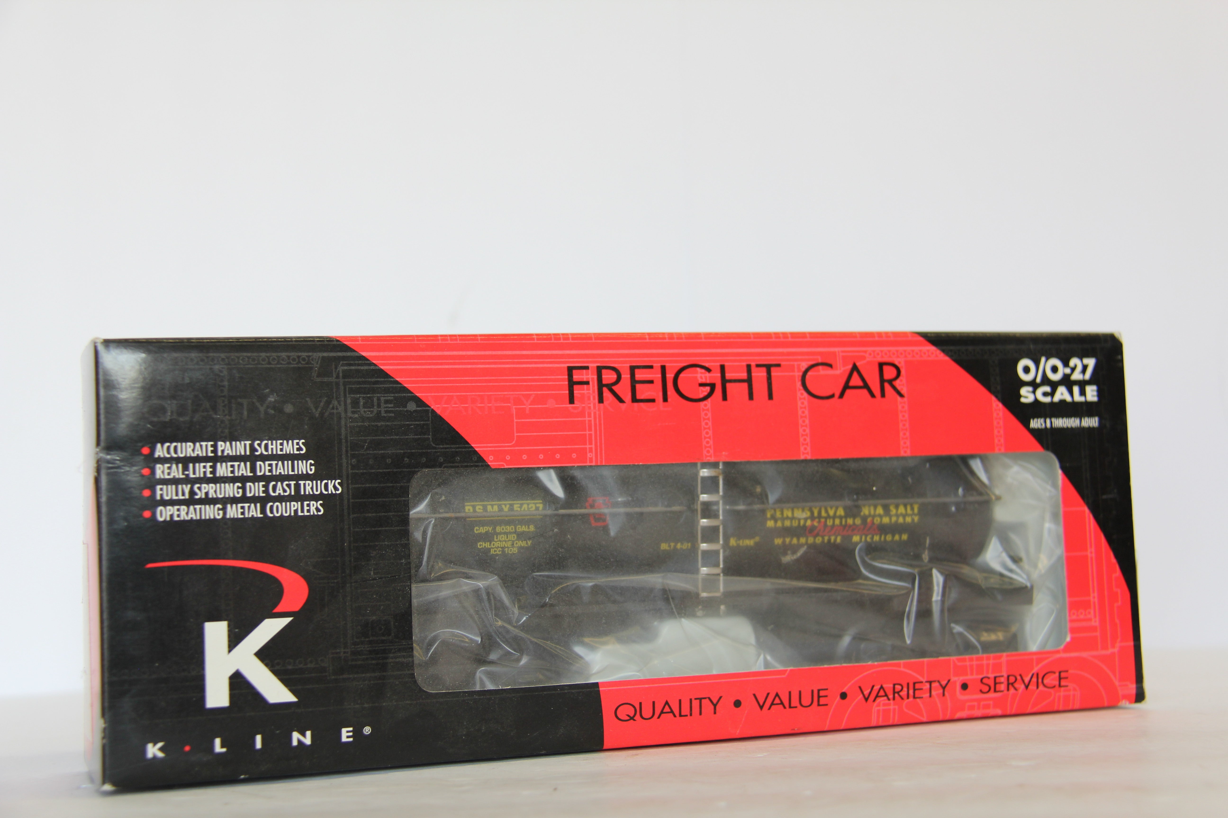 K Line K5427 Pennsylvania Rail Road 3 Dome CLASSIC Tank Car-Second hand-M7078