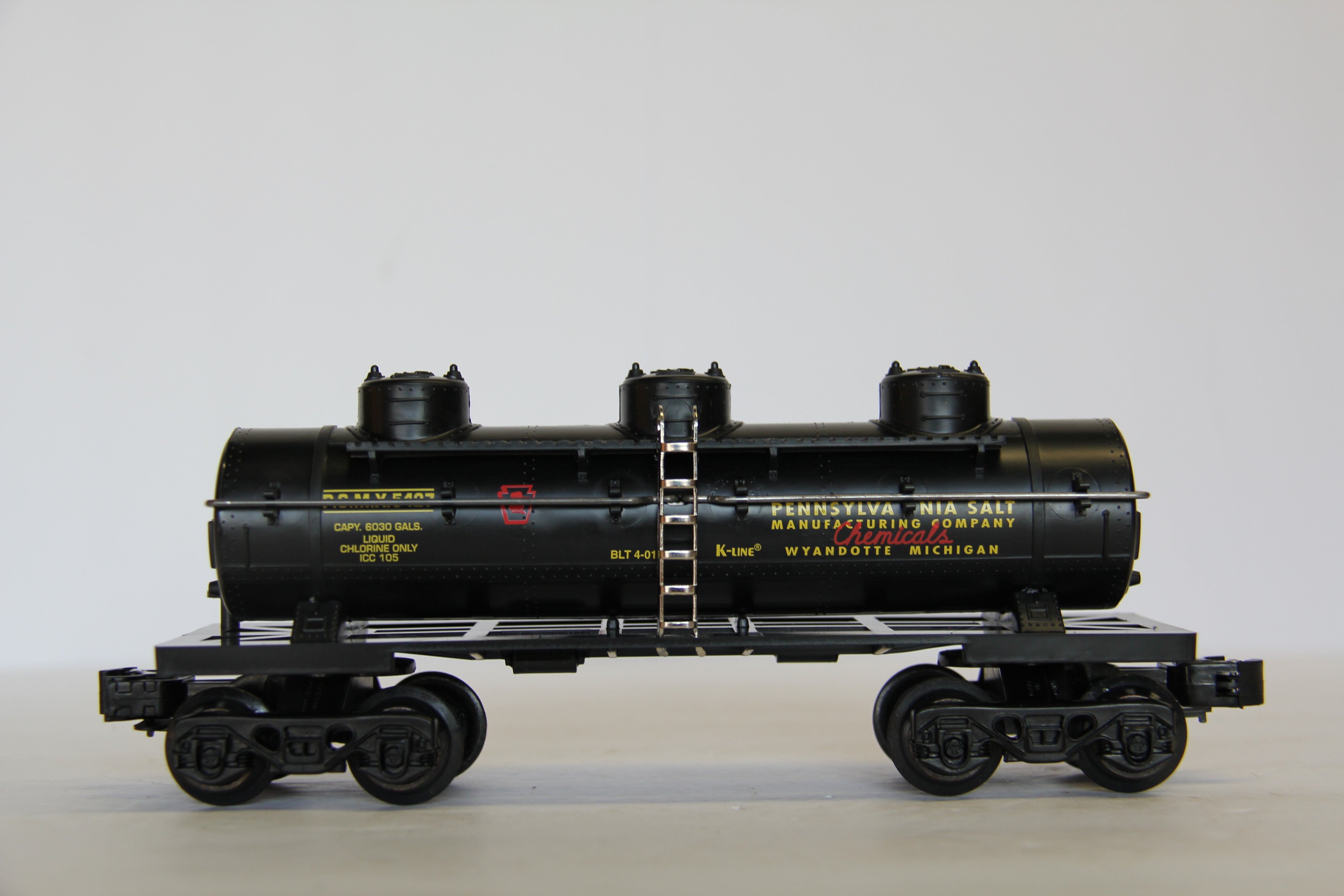 K Line K5427 Pennsylvania Rail Road 3 Dome CLASSIC Tank Car-Second hand-M7078