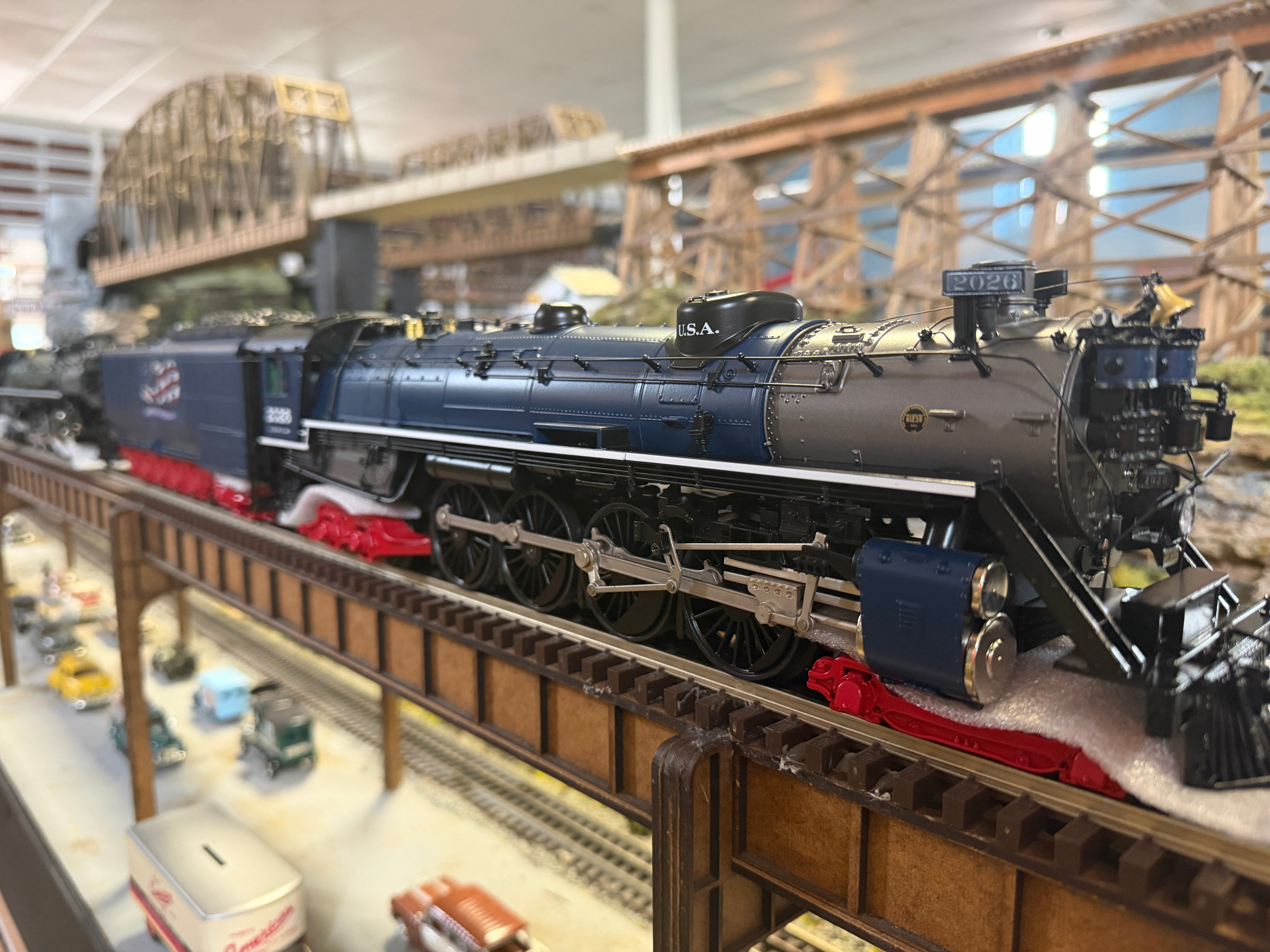 MTH 20-30128-1 - Premier - 4-8-4 Steam Locomotive - Coal - "U.S. America’s 250th" #2026 w/ PS3