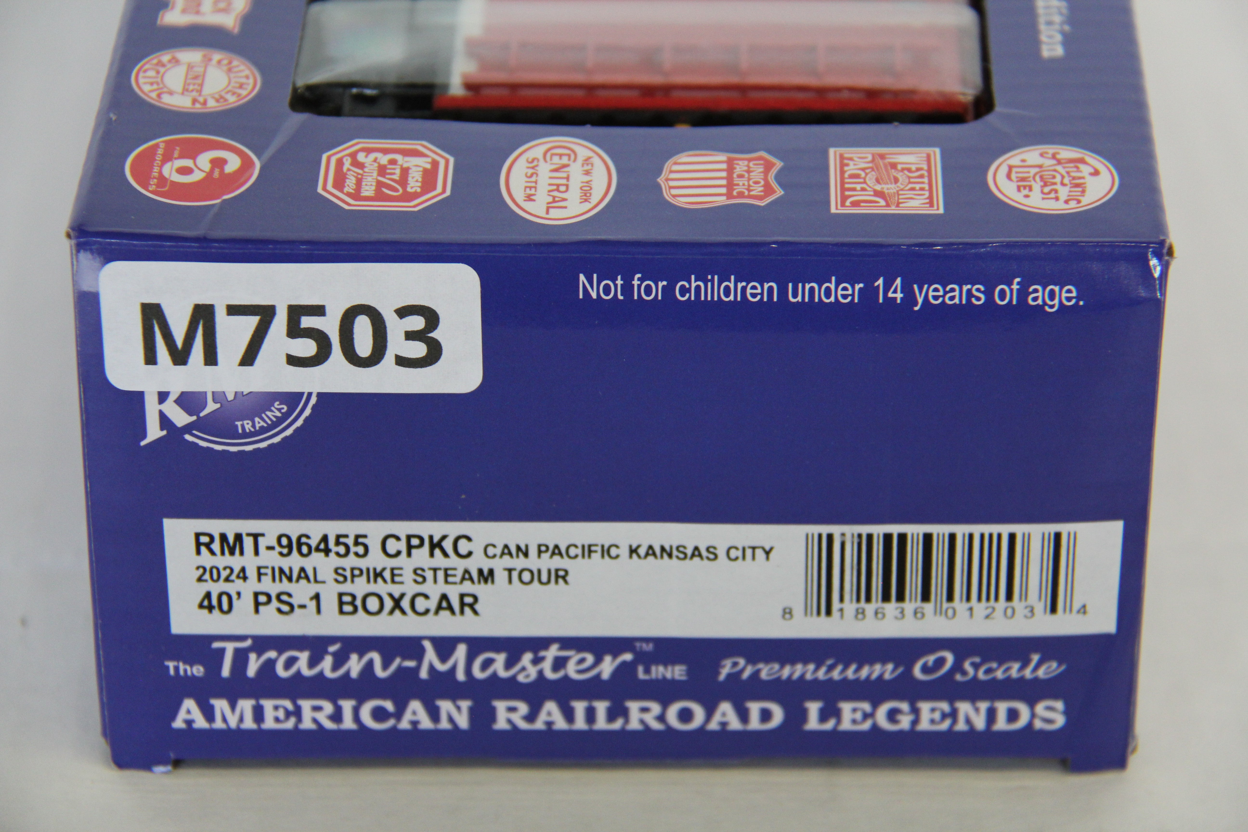 RMT-96455 CAN Pacific Kansas City (CPKC) 2024 Final Spike Steam Tour 40' PS-1 Boxcar-Second hand-M7503