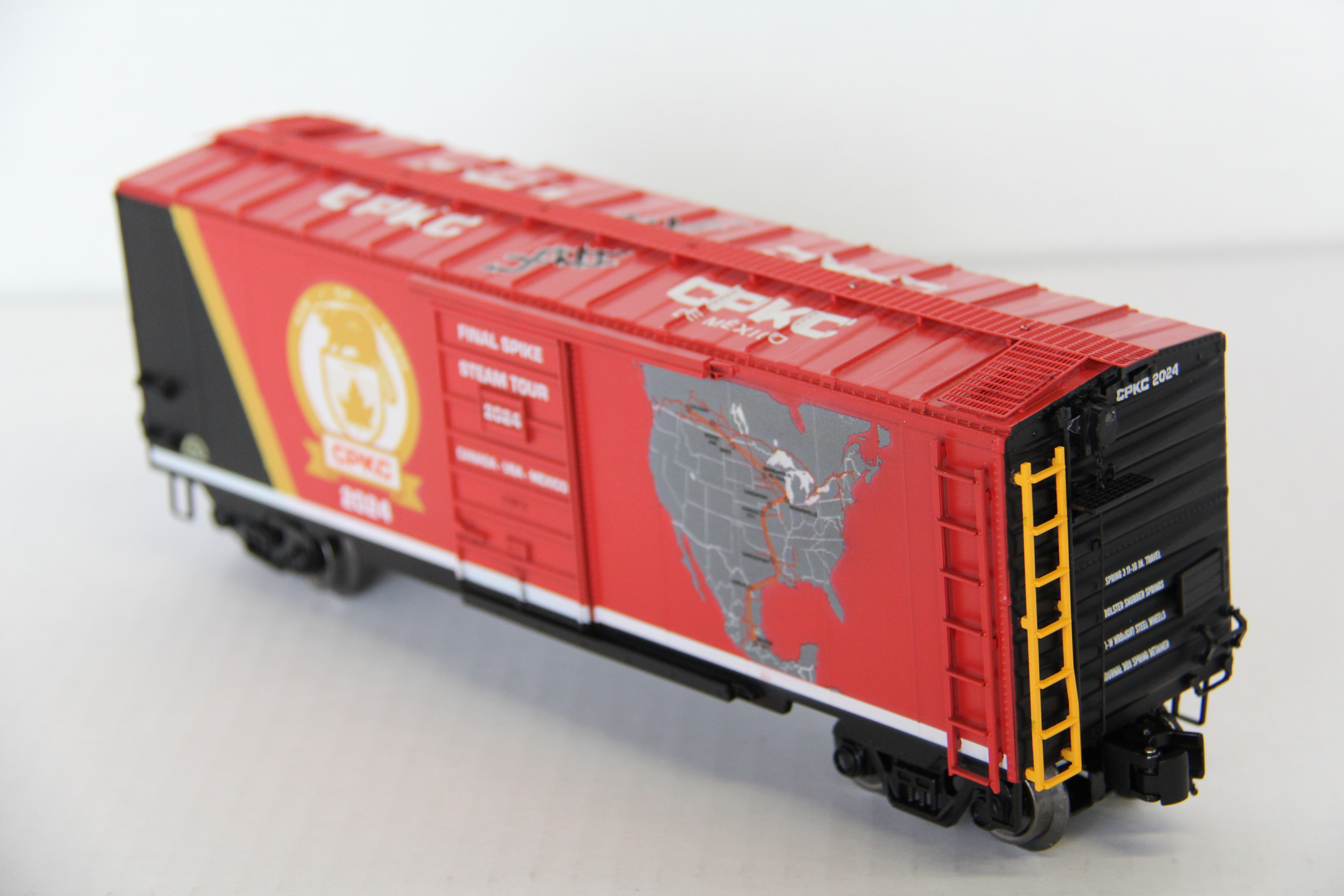 RMT-96455 CAN Pacific Kansas City (CPKC) 2024 Final Spike Steam Tour 40' PS-1 Boxcar-Second hand-M7503