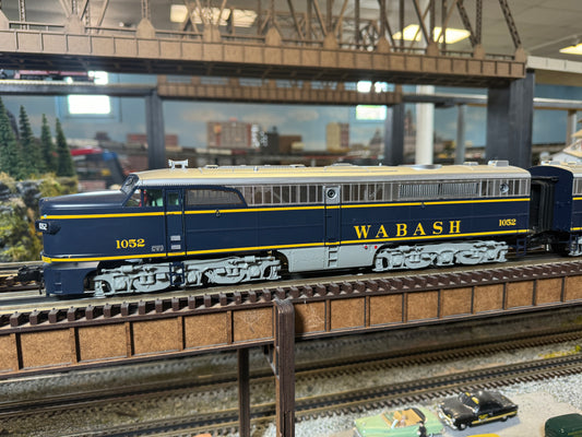 MTH 20-21888-1 - Premier - Alco PA A Unit Diesel Locomotive "Wabash" #1052 w/ PS3 - Custom Run for MrMuffin'sTrains