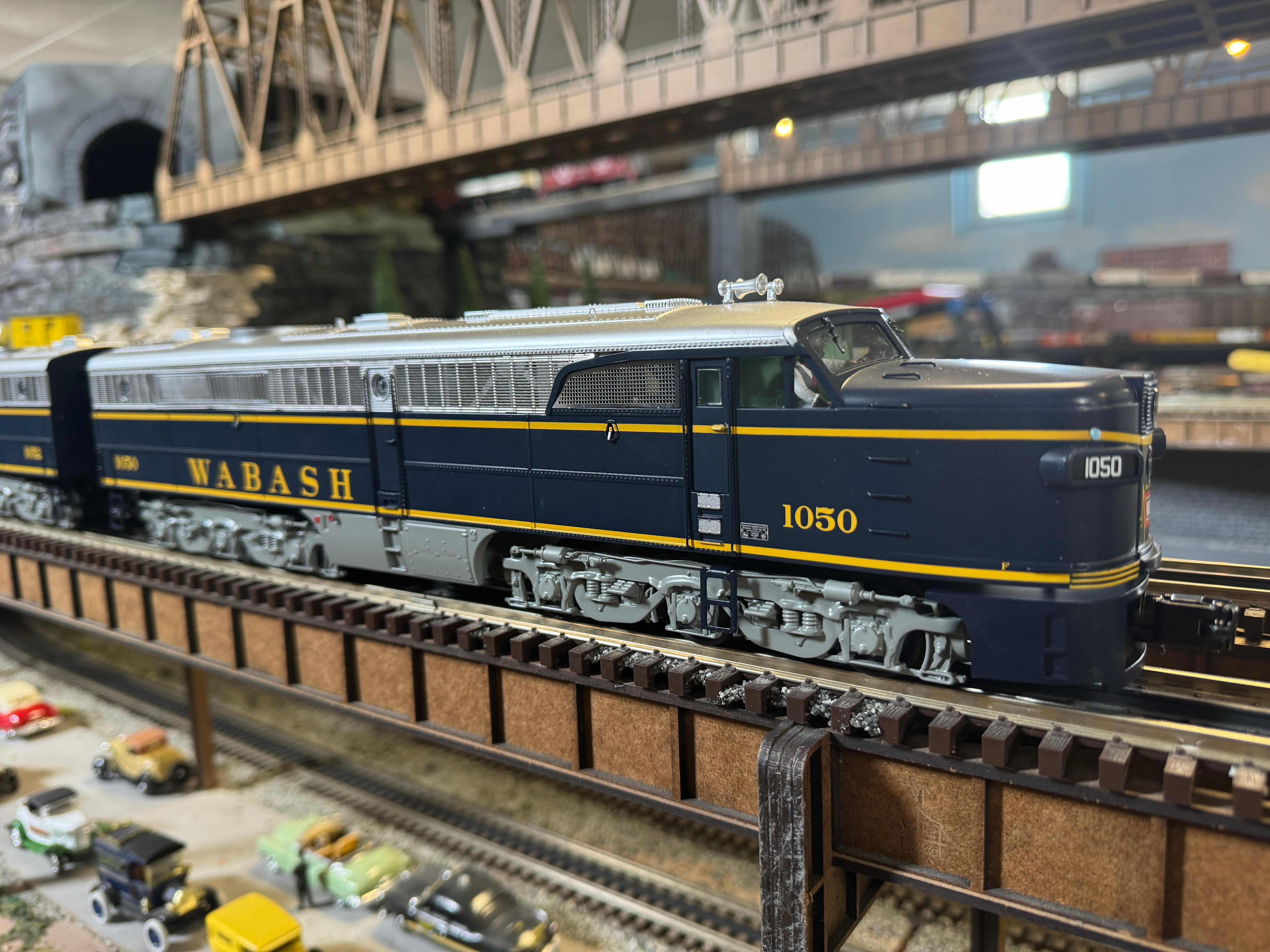 MTH 20-21887-1 - Alco PA A Unit Diesel Locomotive "Wabash" #1050 w/ PS3 - Custom Run for MrMuffin'sTrains