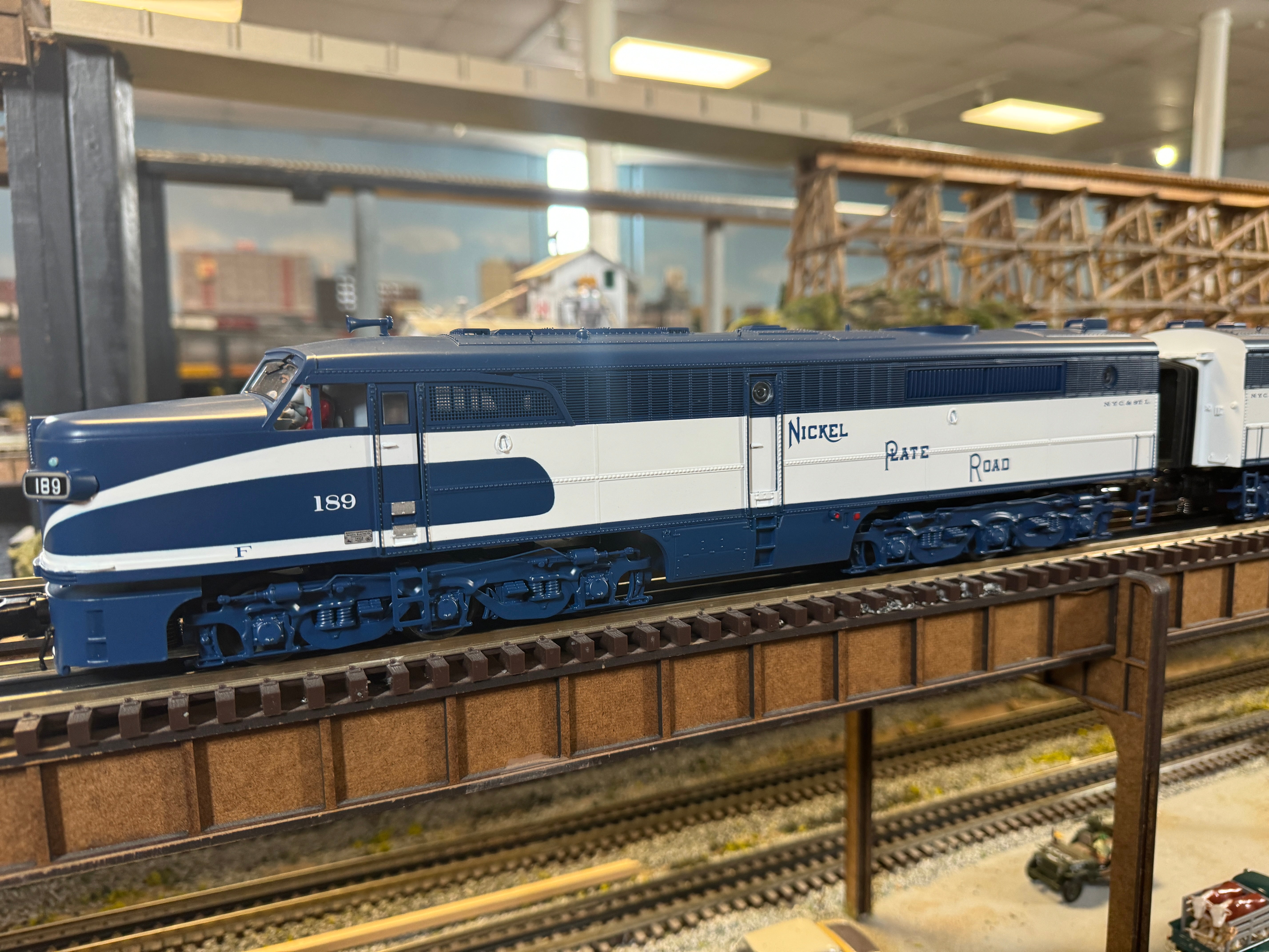 MTH 20-21885-1 - Alco PA A Unit Diesel Locomotive "Nickel Plate Road" #189 (Blue) w/ PS3 - Custom Run for MrMuffin'sTrains