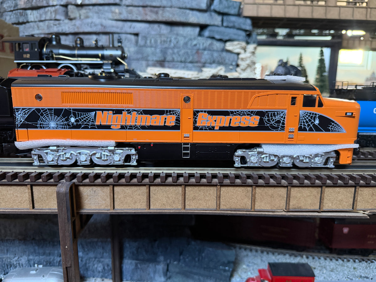MTH 30-21386-1 - RailKing - Alco PA A-Unit Diesel Engine "Halloween" #1031 w/ PS3