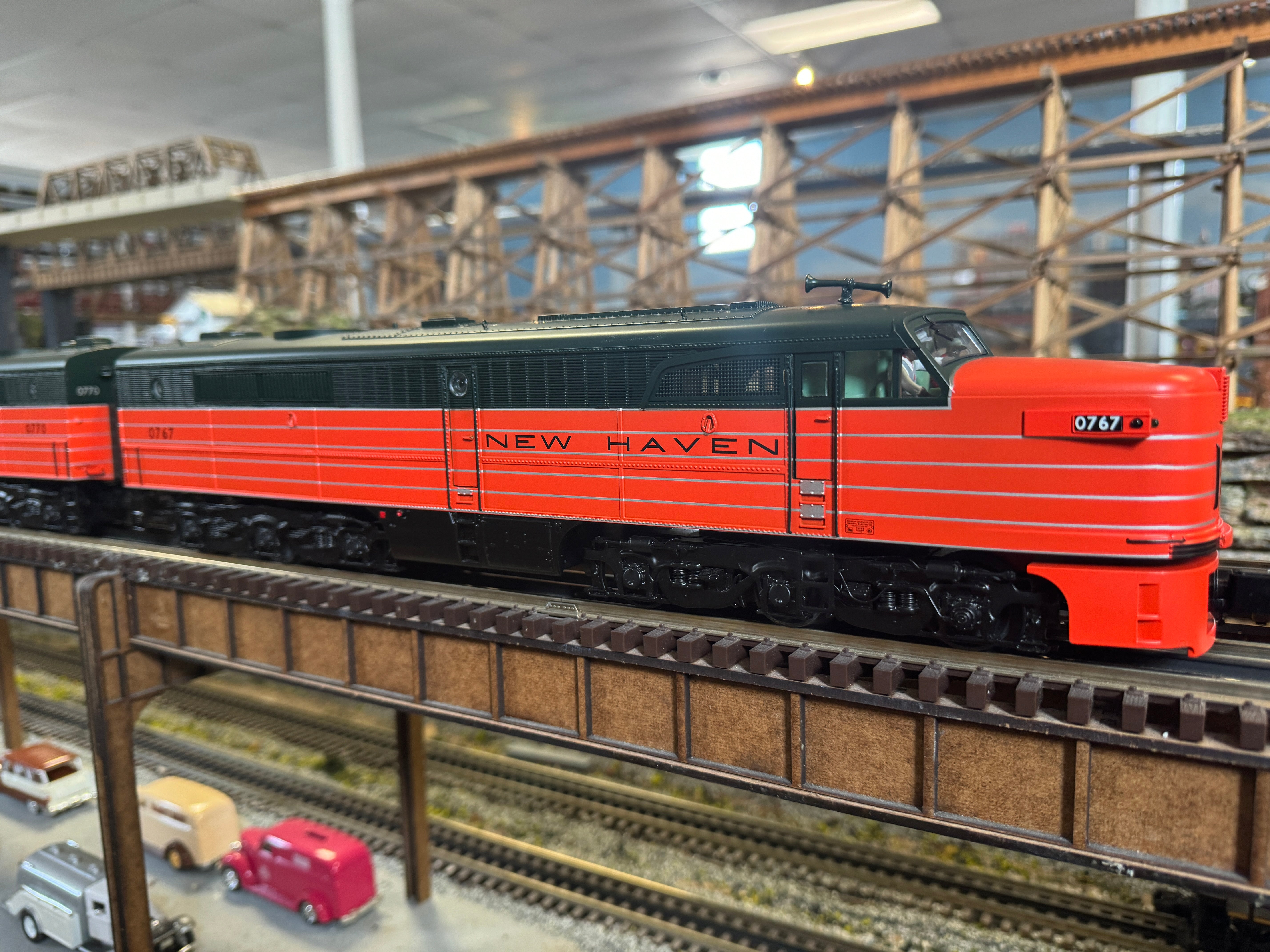 MTH 20-21889-1 - Alco PA A Unit Diesel Locomotive "New Haven" #0767 w/ PS3 - Custom Run for MrMuffin'sTrains