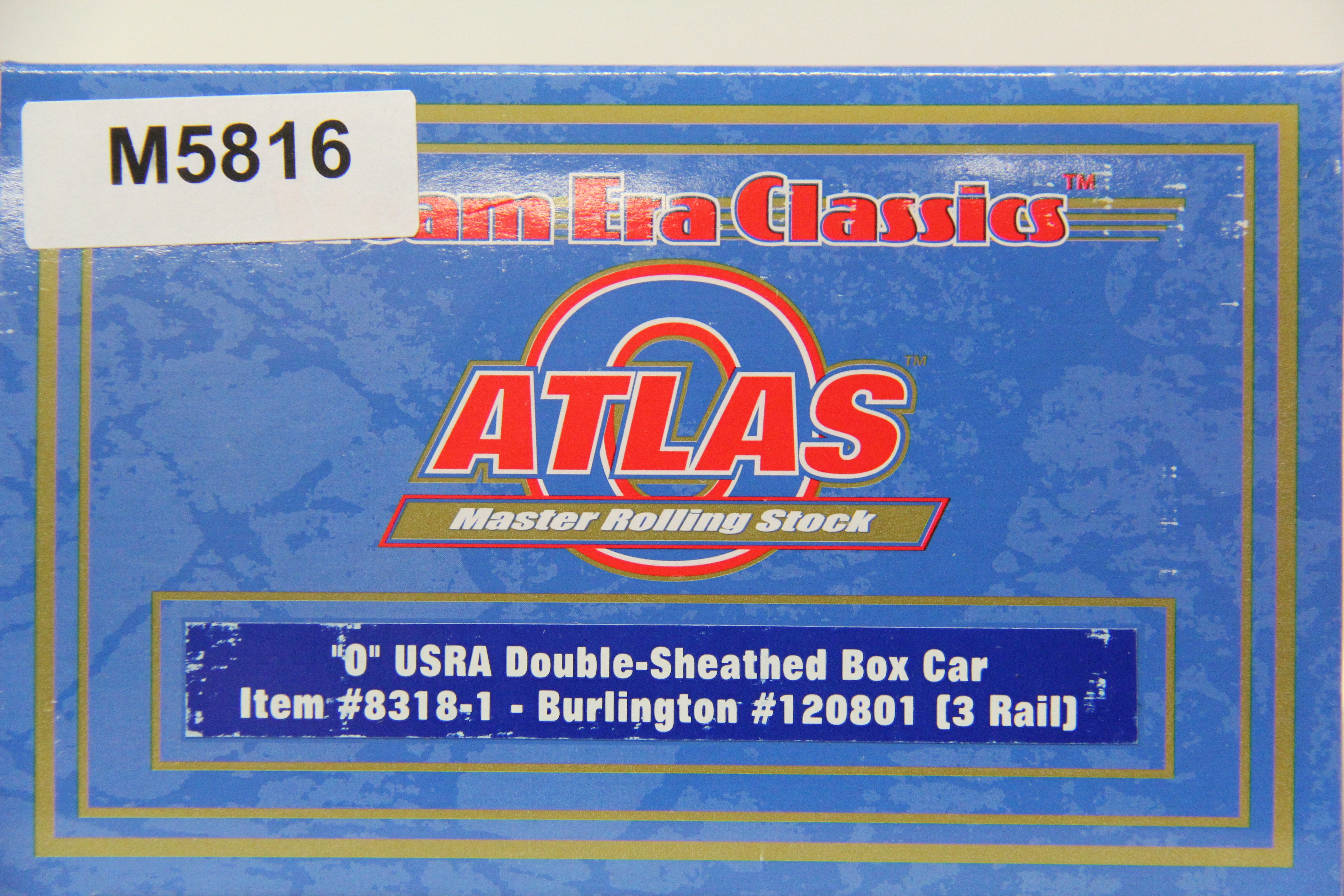 Atlas #8318-1 Burlington USRA Double -Sheathed Box Car #120801-Second hand-M5816