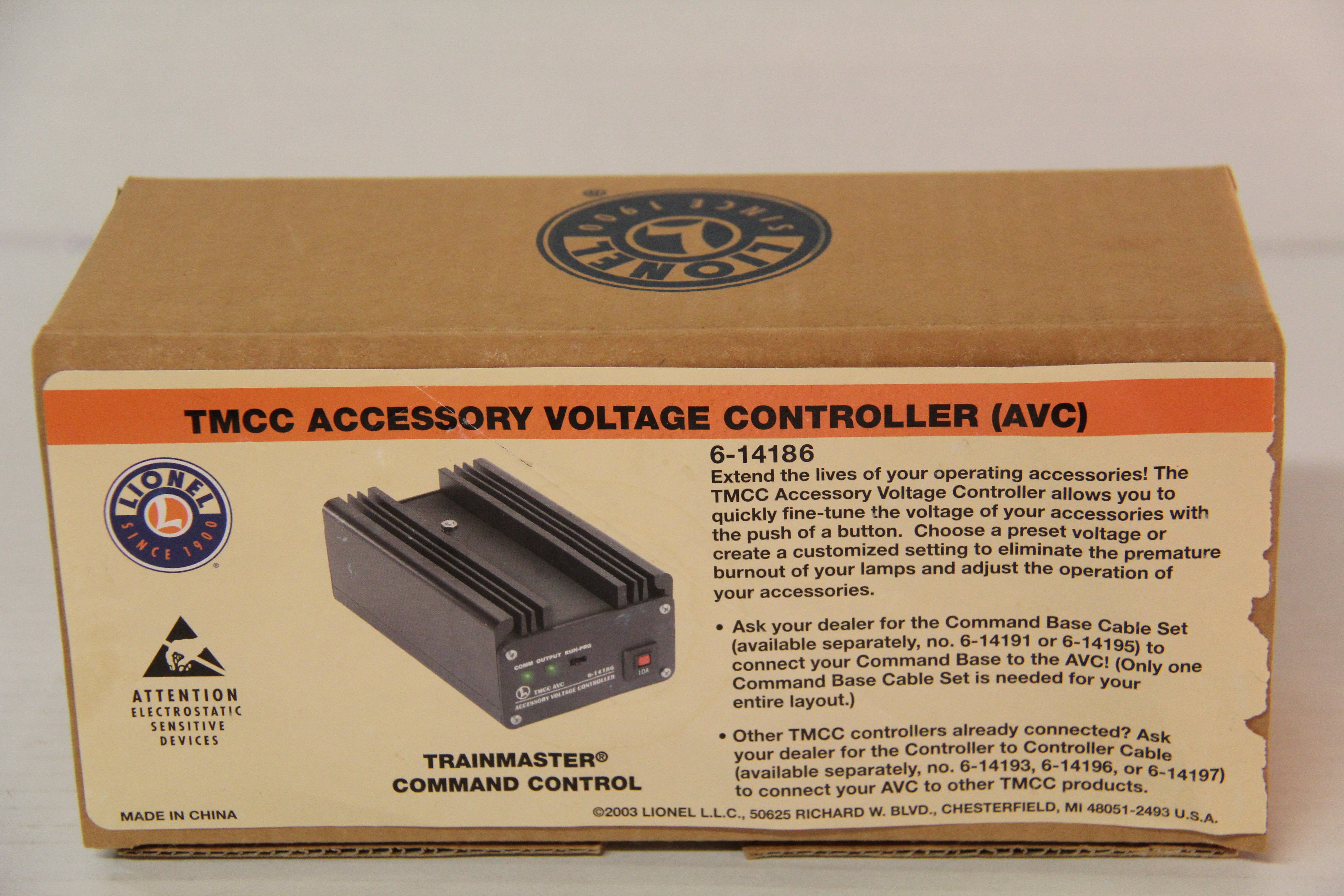 Lionel 6-14186 TMCC Accessory Voltage w/ Controller-Second hand-M7096