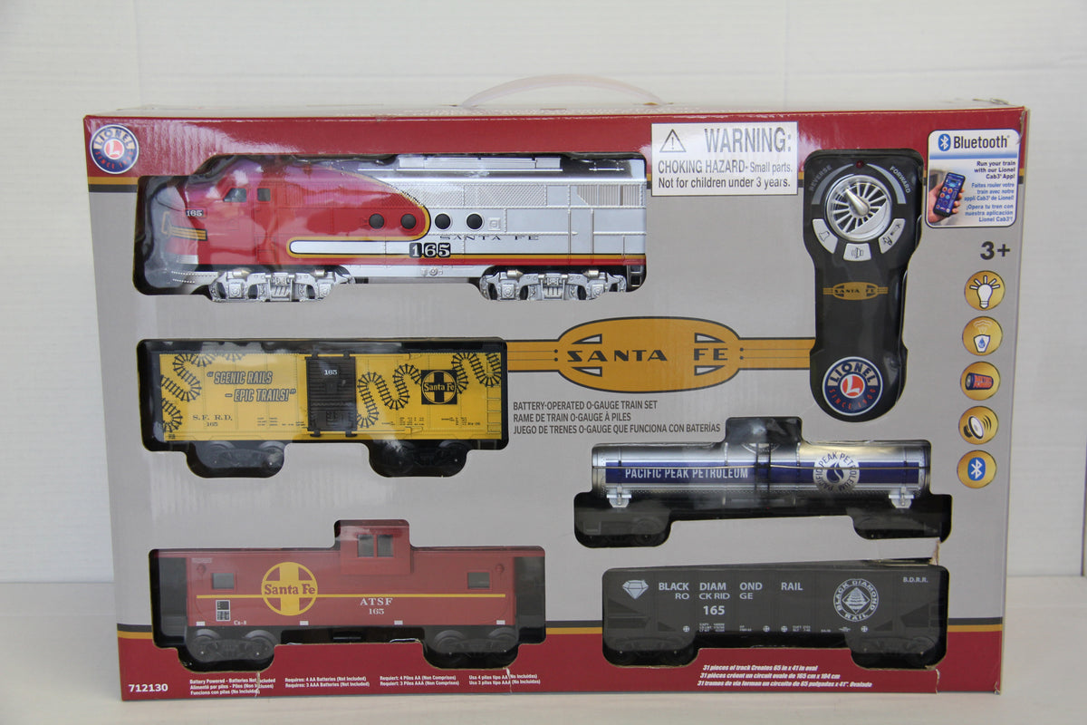 Lionel 712130 Battery Operated Santa Fe Train Set-Ready to Run-Second hand-M7508