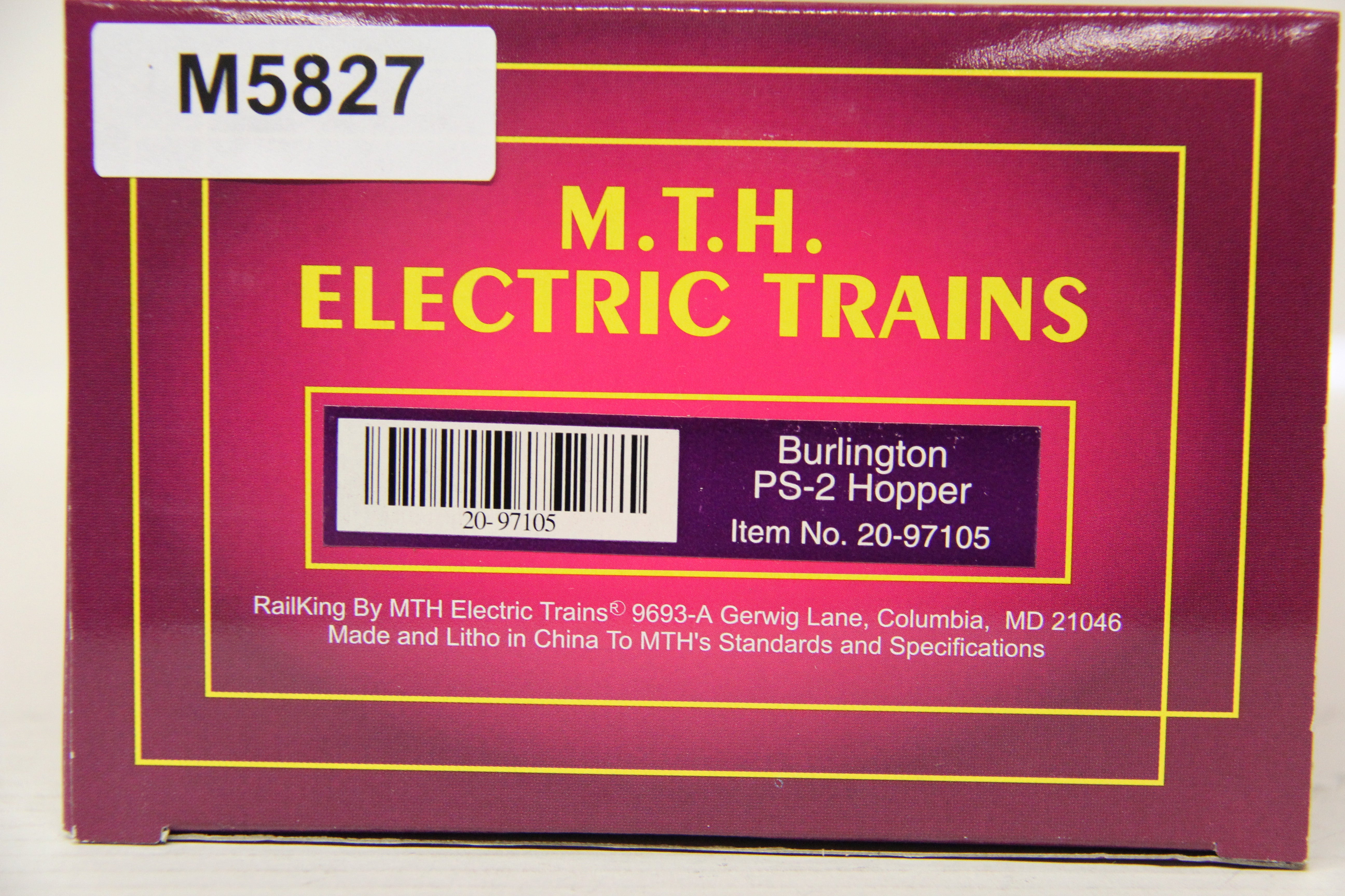 MTH 20-97105 Burlington PS-2 Hopper-Second hand-M5827