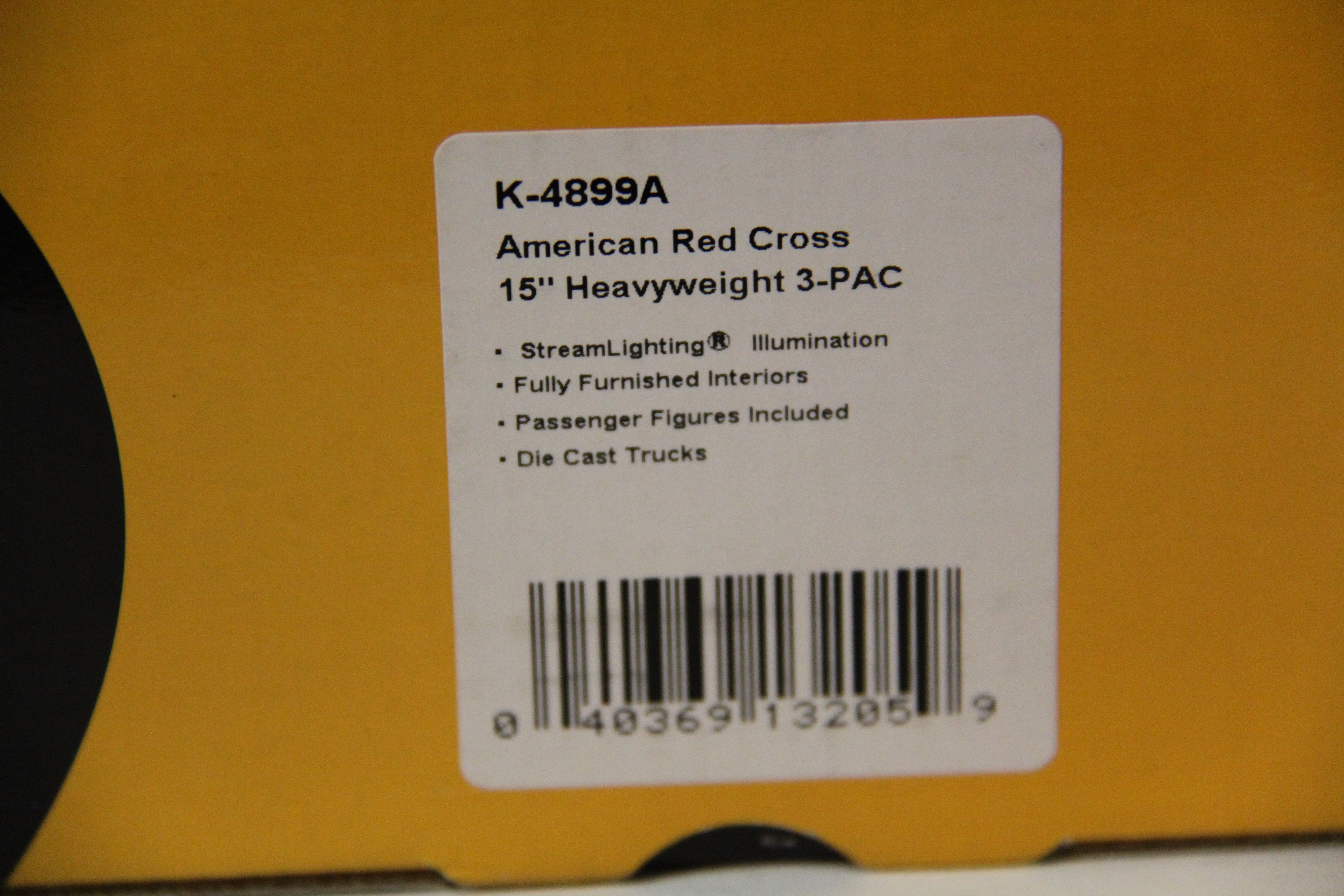 K Line K4899A American Red Cross 15" Heavyweight 3-PAC-Second hand-M7106