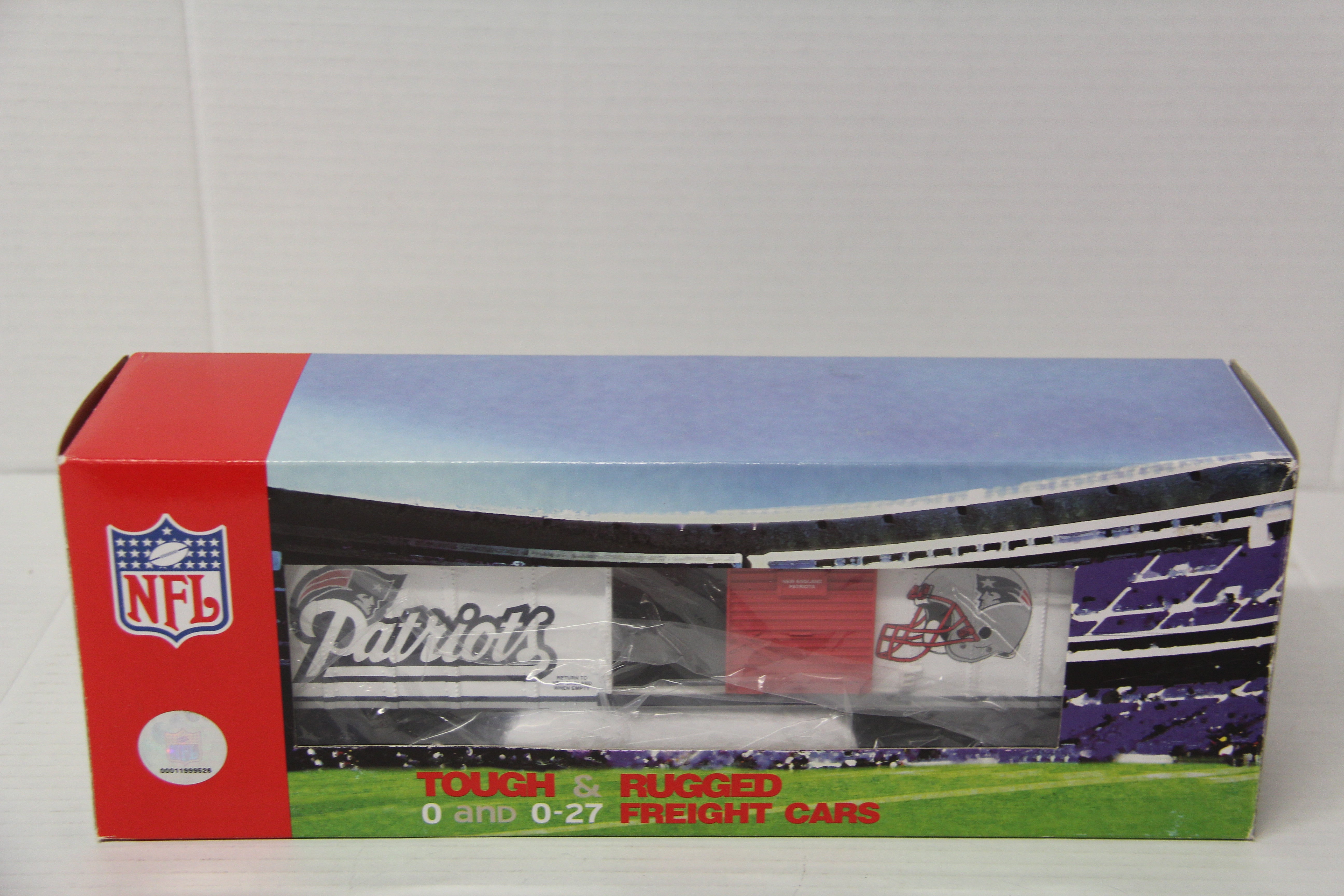 Rail King 30-74230 NFL New England Patriots Box Car-Second hand-M7109