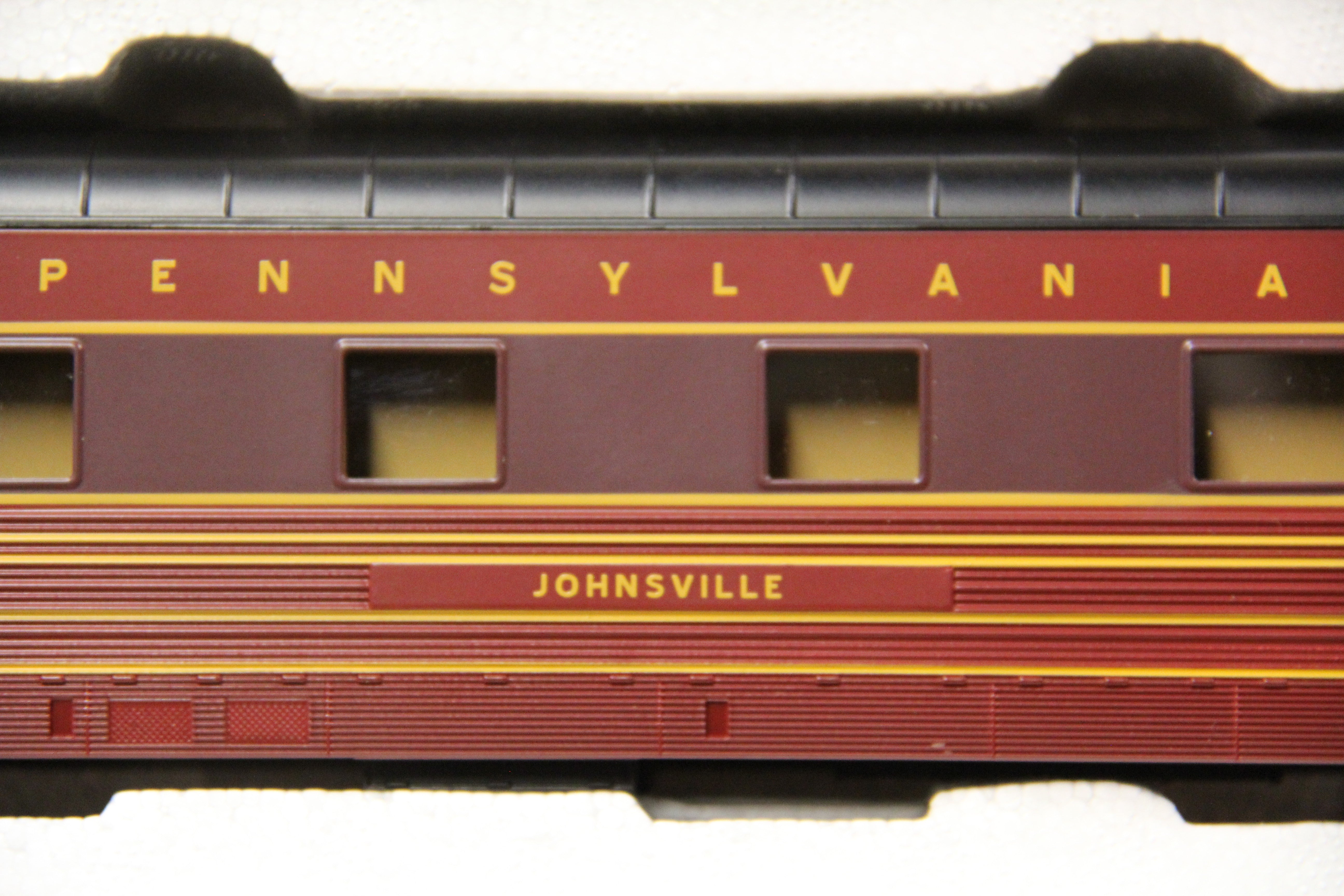 Rail King 30-2591A & 30-67974 Pennsylvania 60' Streamlined Passenger 6 Car Set-Second hand-M5837