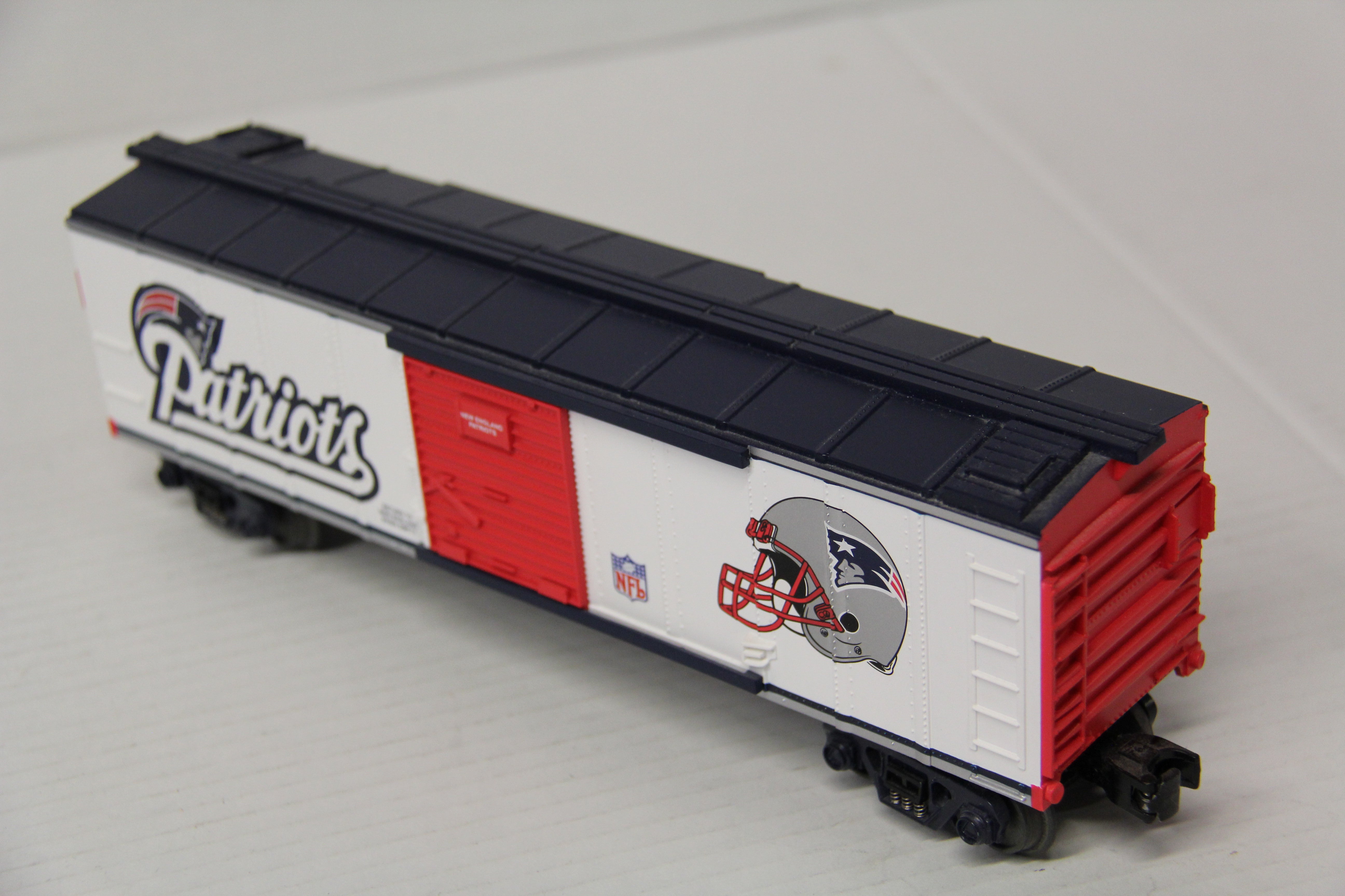 Rail King 30-74230 NFL New England Patriots Box Car-Second hand-M7109
