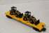 Rail King 30-76298 Caterpillar Flat Car w/ 2 CAT 906H Compact Wheel Loaders-Second hand-M7110