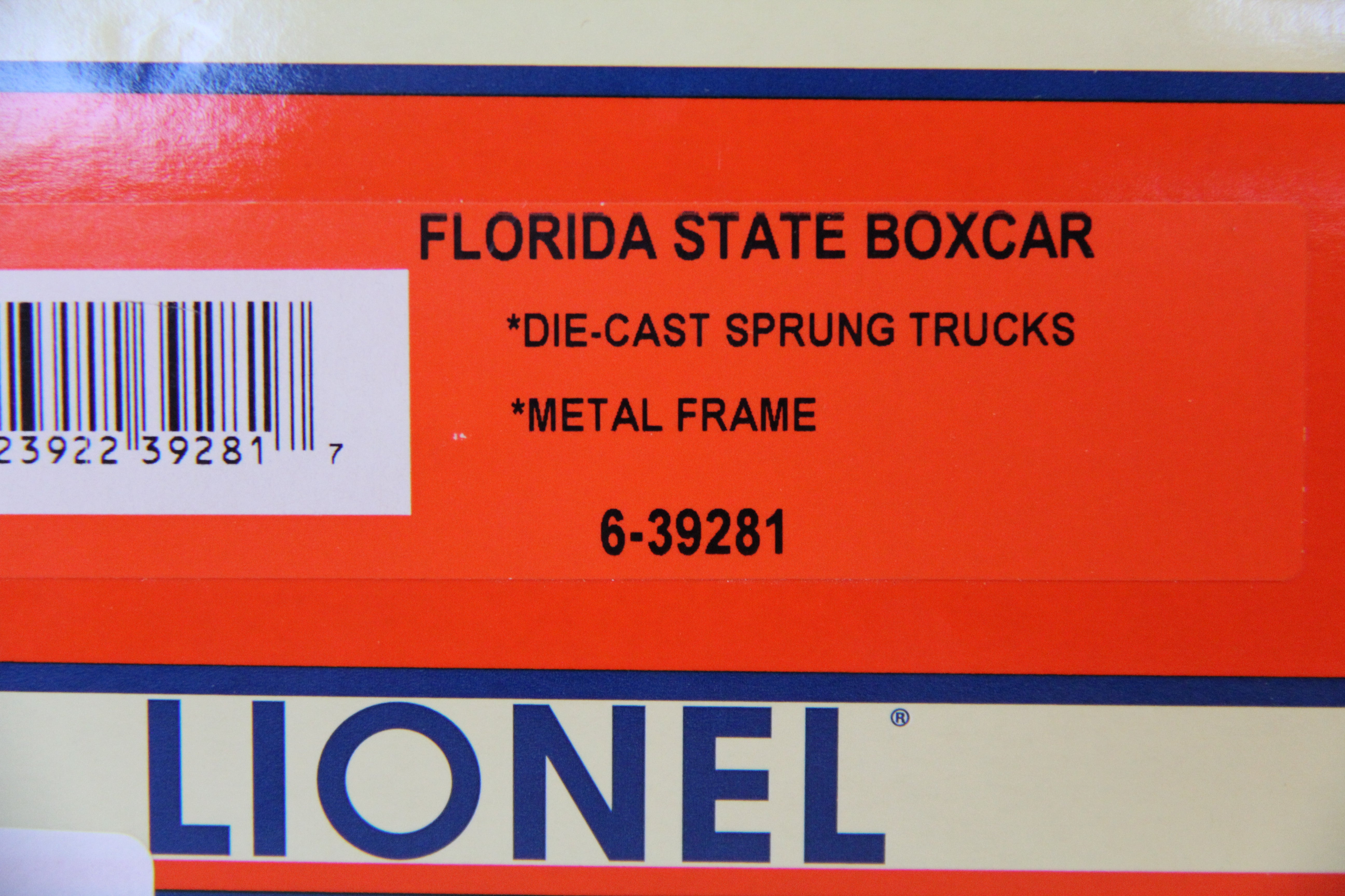 Lionel 6-39281 Florida State Boxcar-Second hand-M7116