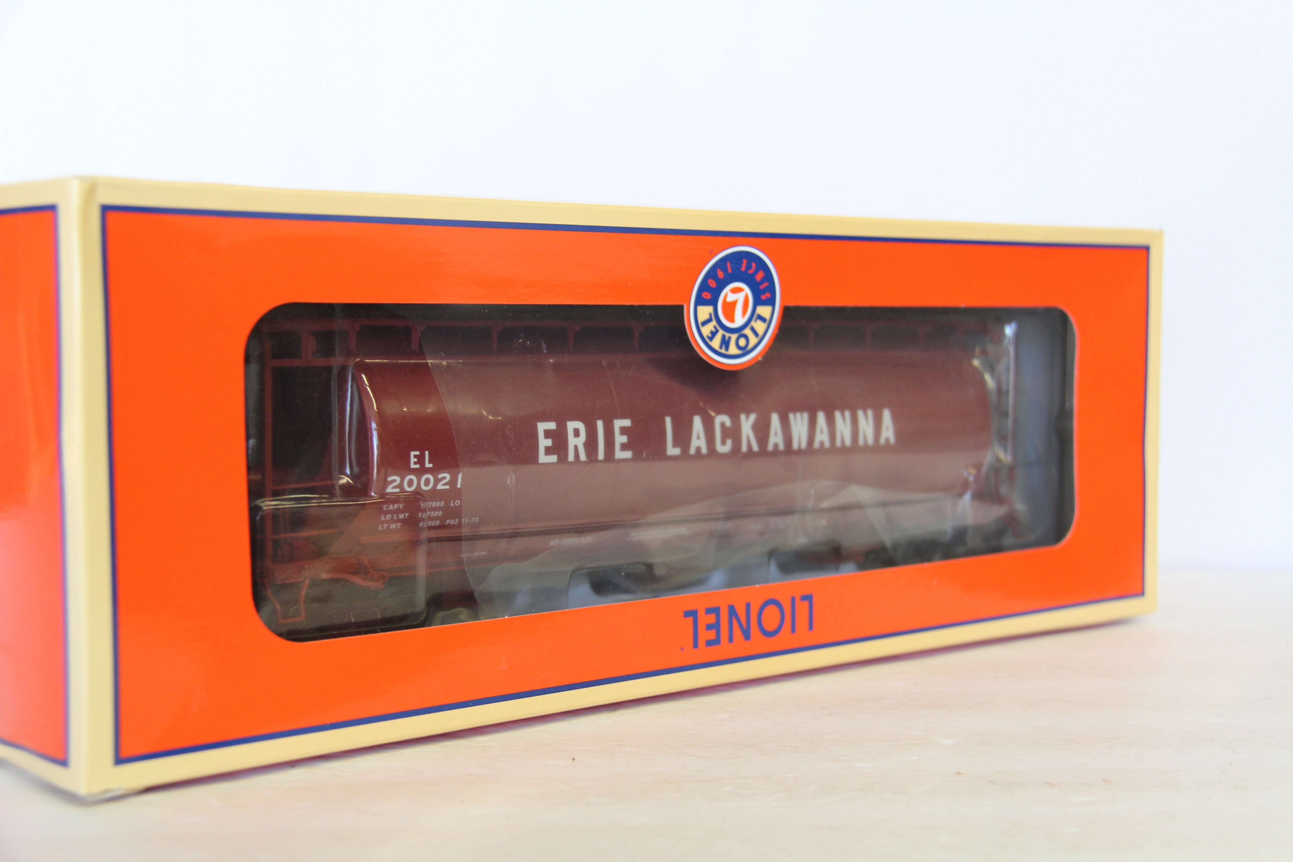 Lionel 2226110 Erie Lackawanna Cylindrical Covered Hopper #20021-Second hand-M7117