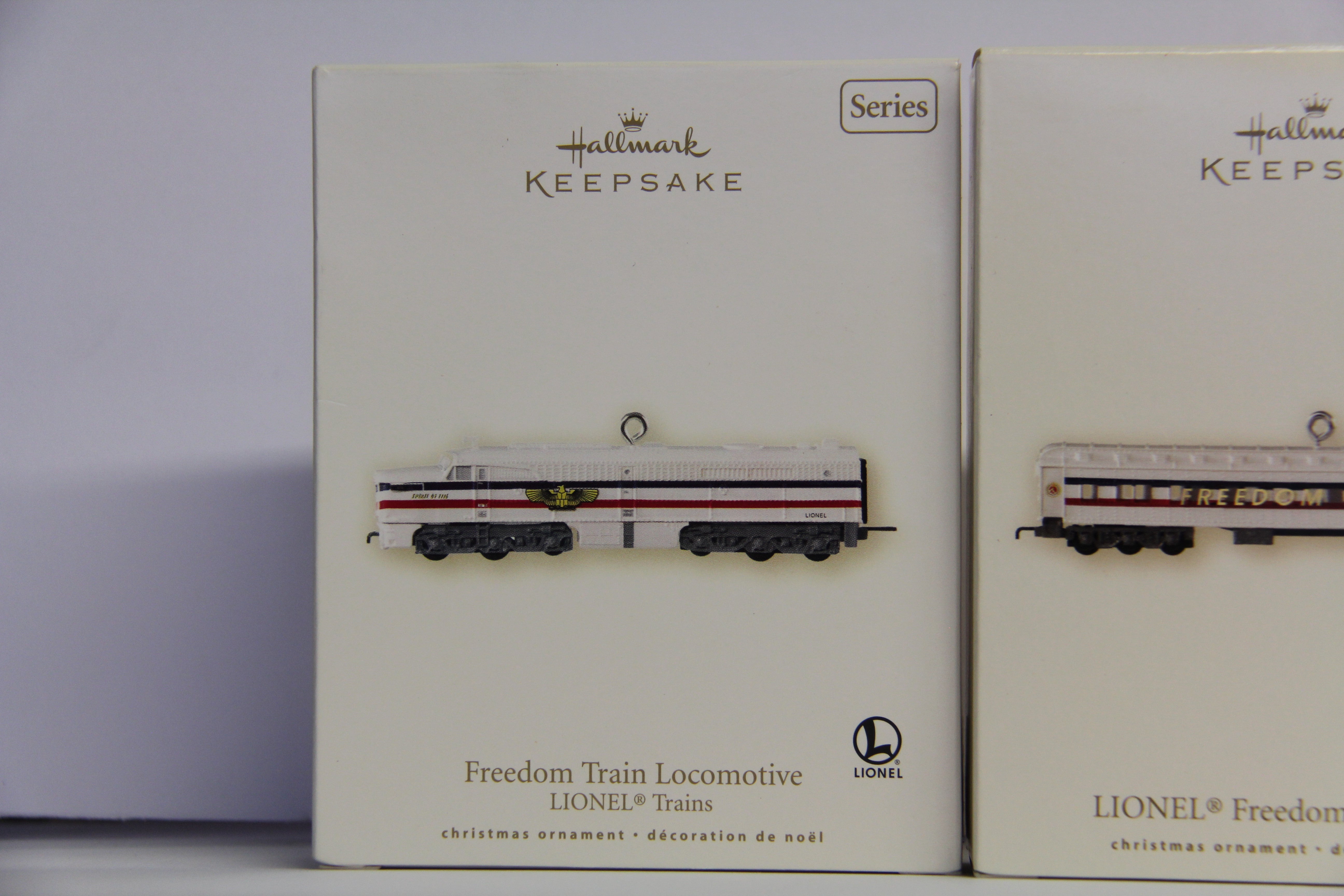 Hallmark Keepsake Series Freedom Train 3 Set Ornaments-Second hand-M7121