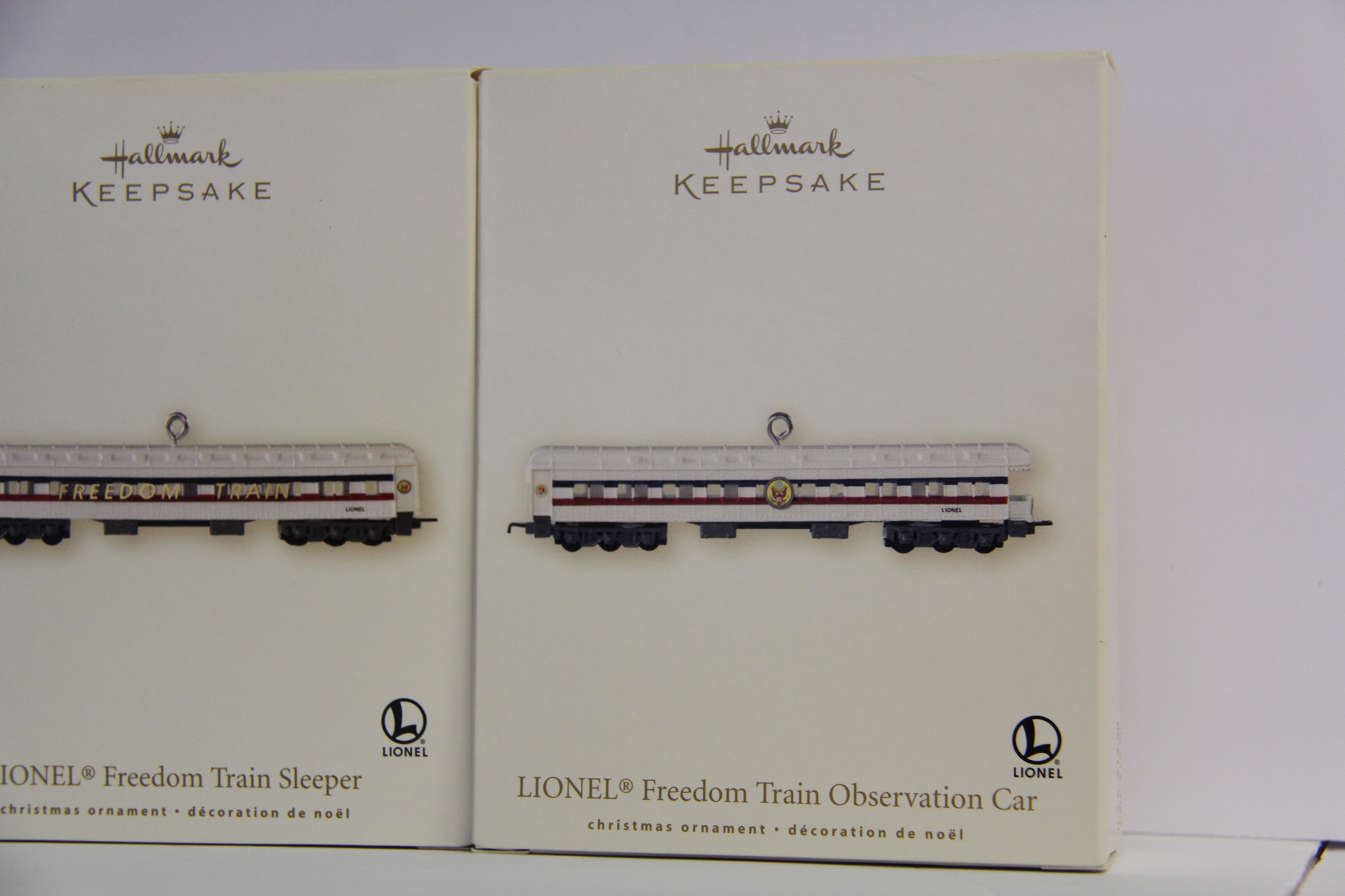 Hallmark Keepsake Series Freedom Train 3 Set Ornaments-Second hand-M7121