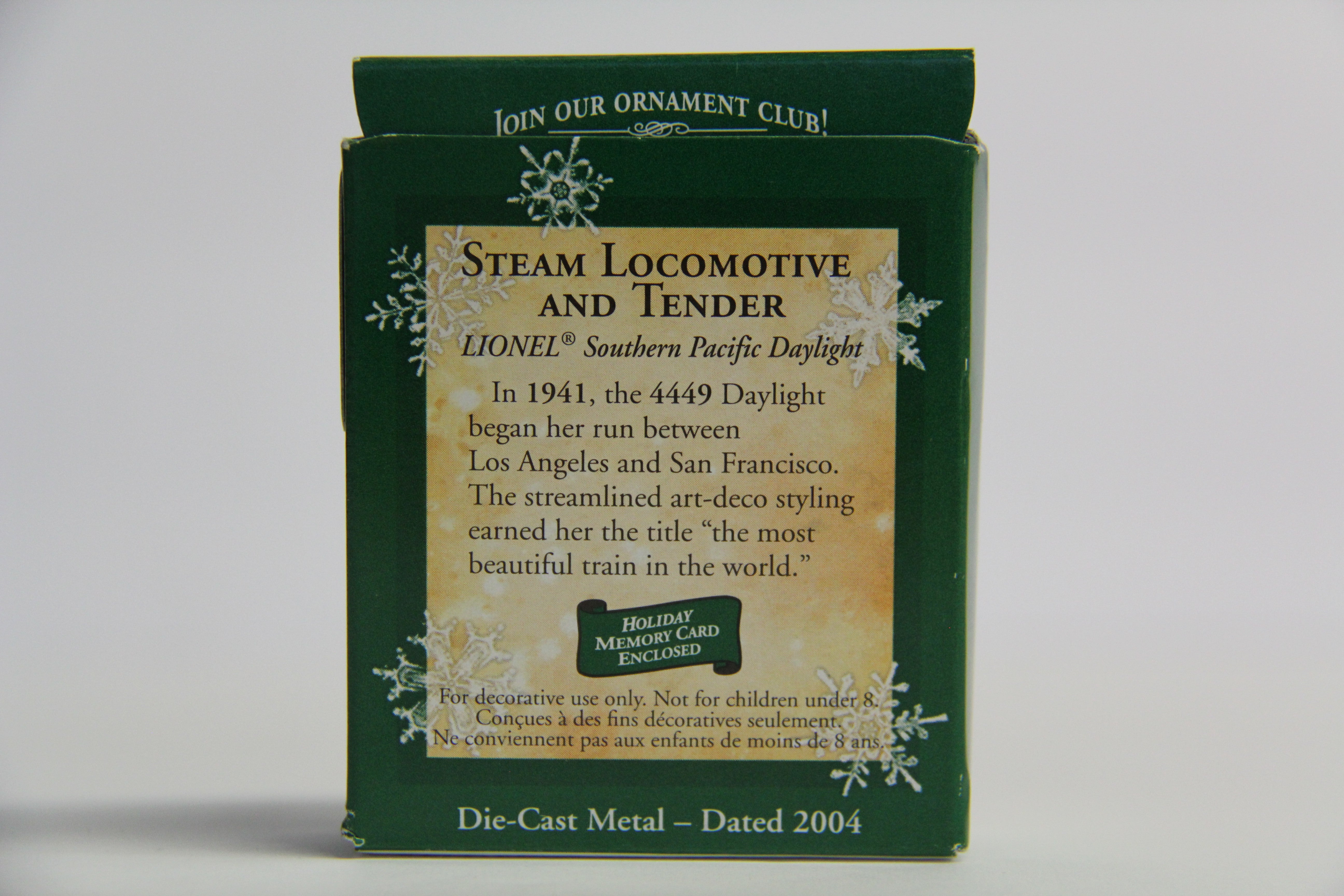 Hallmark Keepsake Southern Pacific Daylight Mini Ornaments-Second hand-M7125