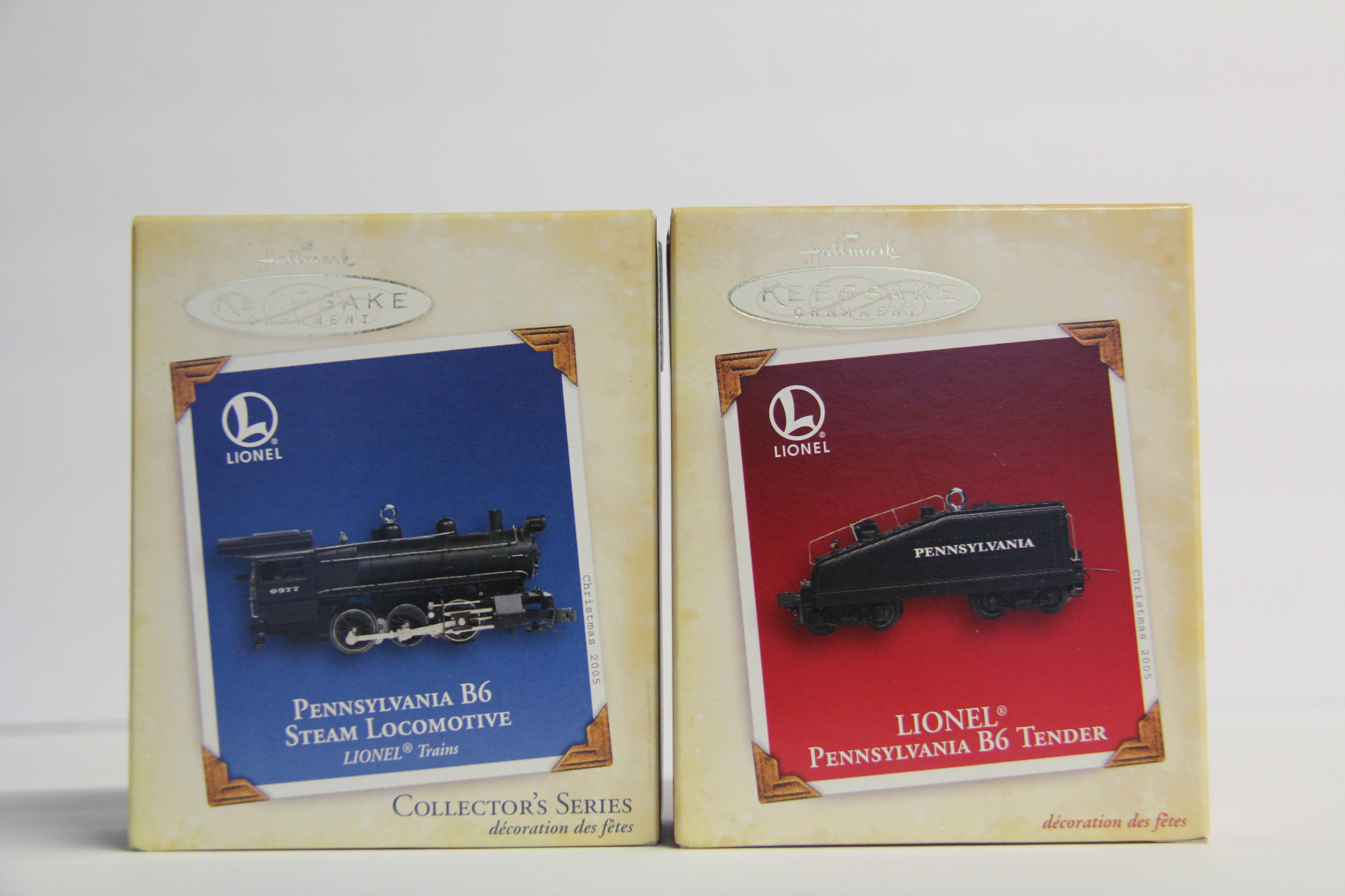 Hallmark Keepsake Lionel Pennsylvania B6 Locomotive & Tender Ornaments-Second hand-M7129