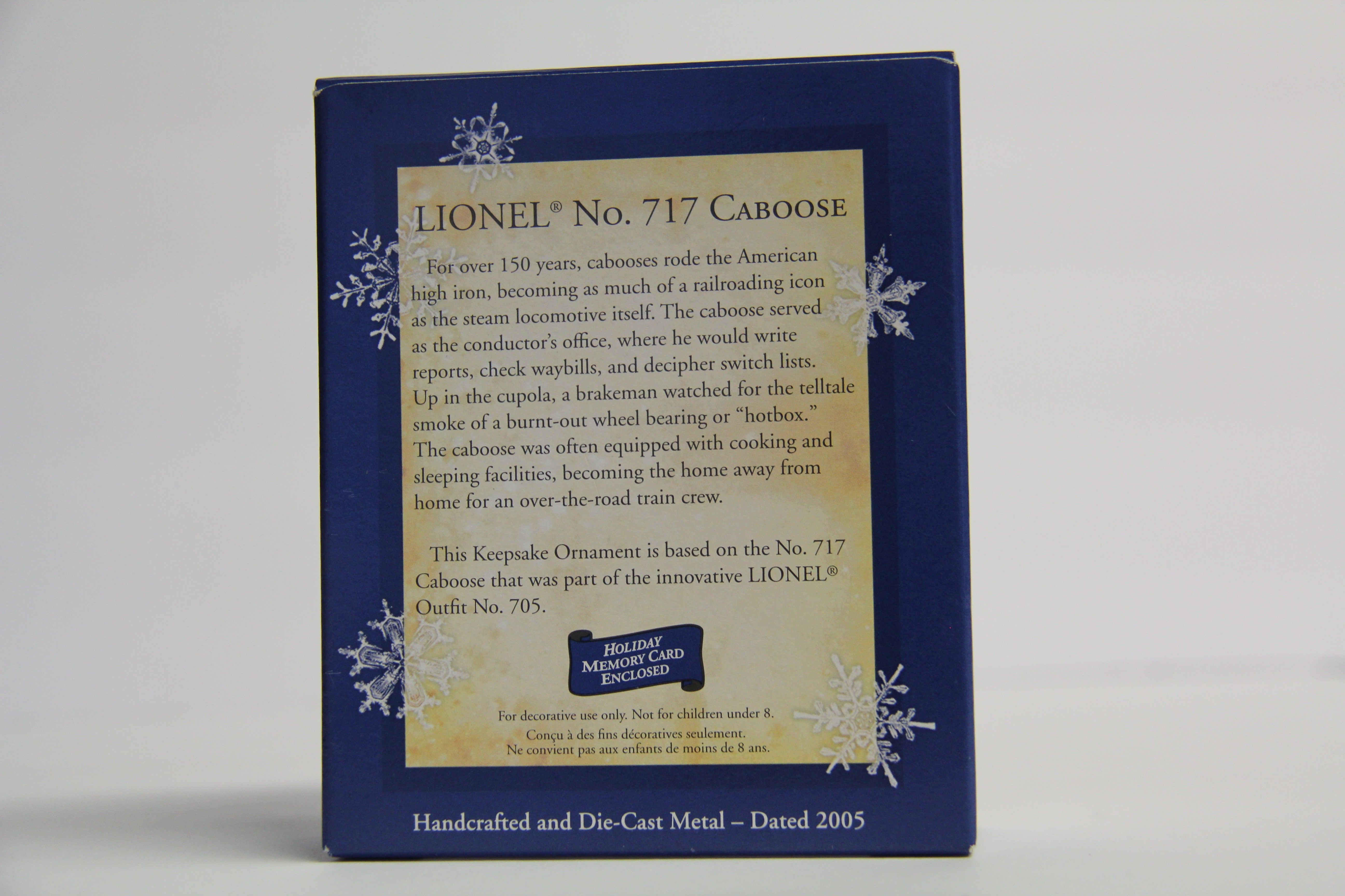 Hallmark Keepsake Lionel NYC No.717 Caboose Ornament-Second hand-M7130