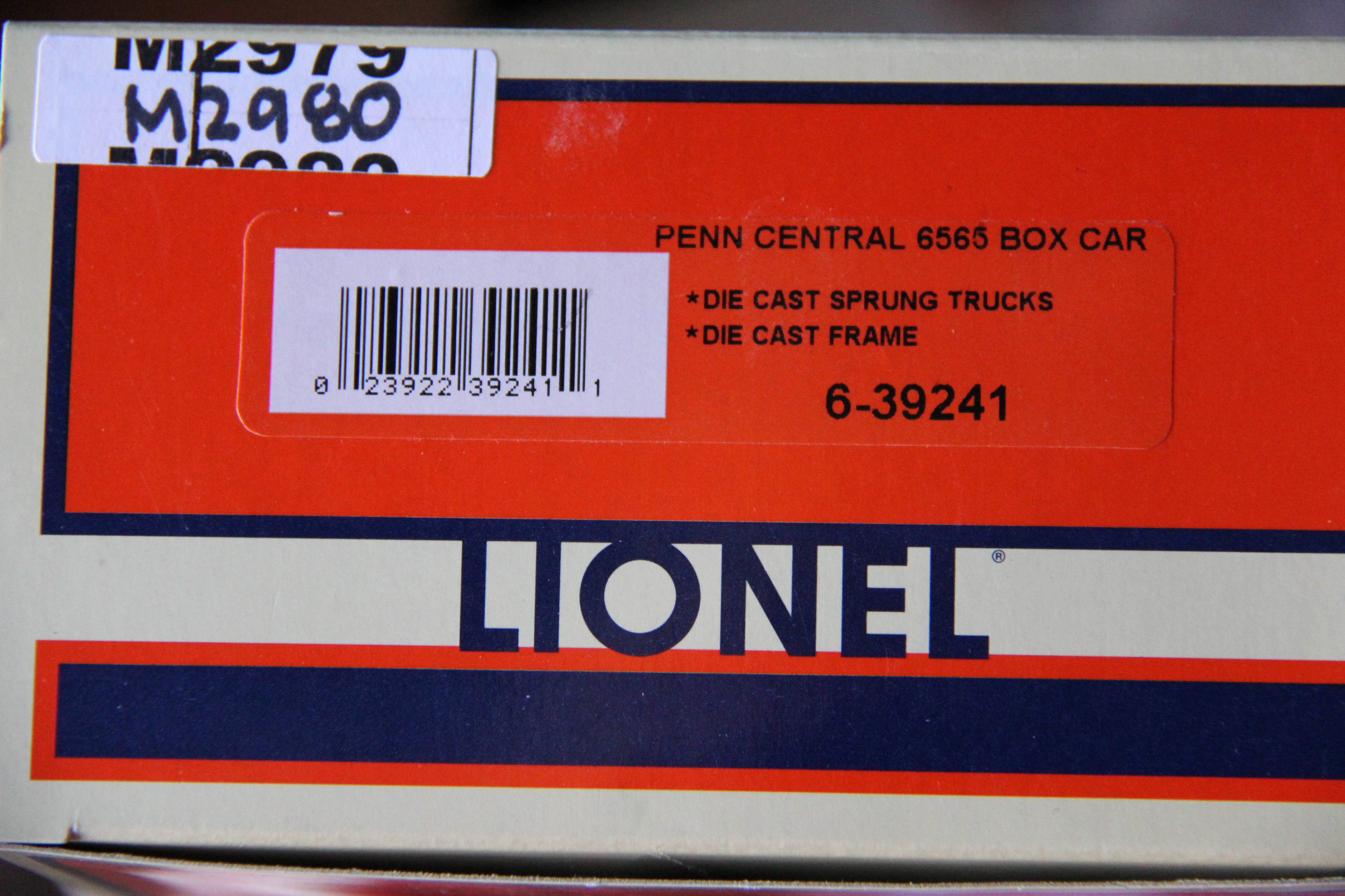 Lionel 6-39241 Penn Central 6565 Box Car-Second hand-M2980