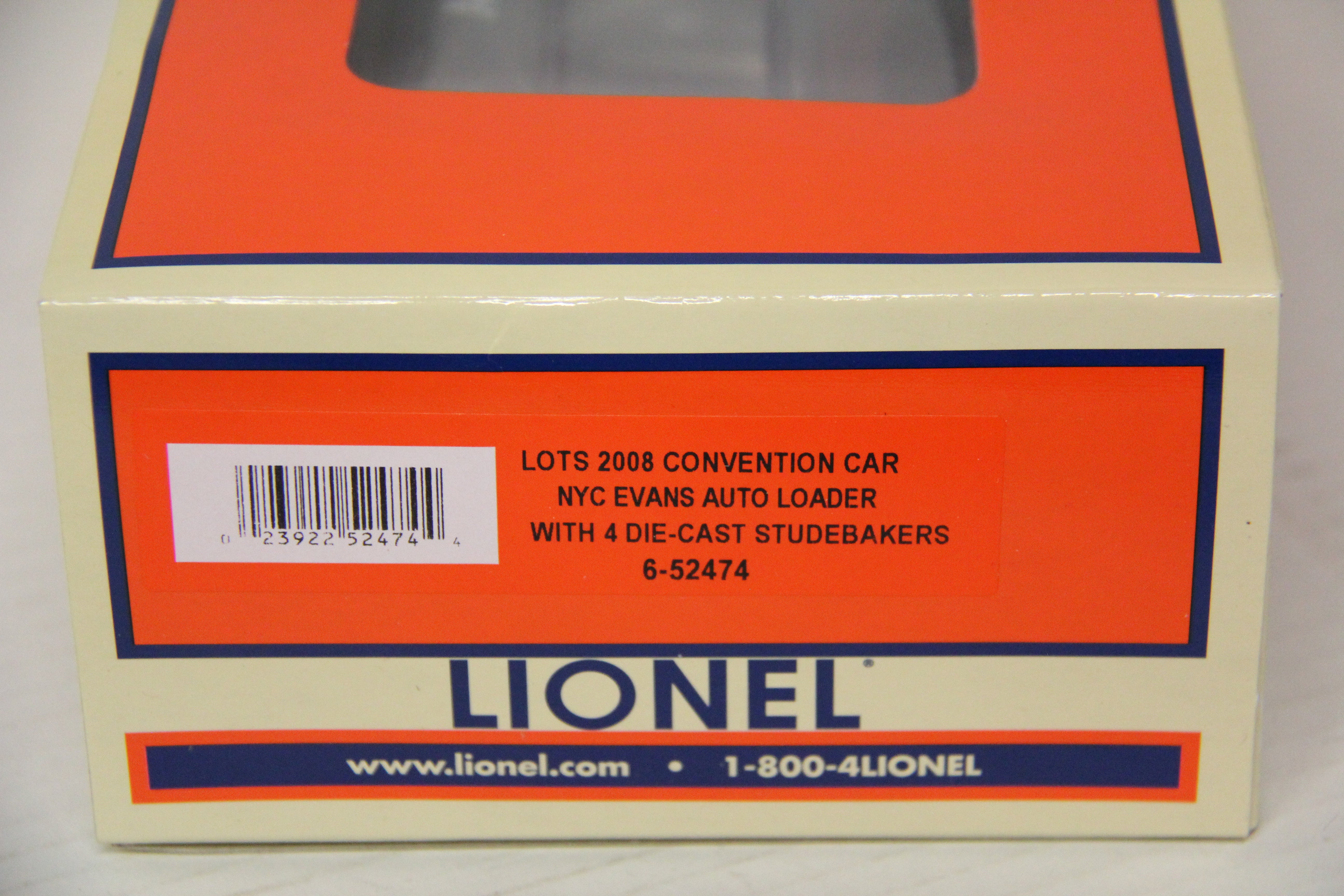 Lionel 6-52474 Lots 2008 Convention Car NYC Evans Auto Loader -Second hand-M7133