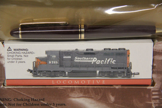 2001 Reader's Digest Southern Pacific Locomotive #9725 & Pen Gift Set-Second hand-M7134 - MrMuffin'sTrains
