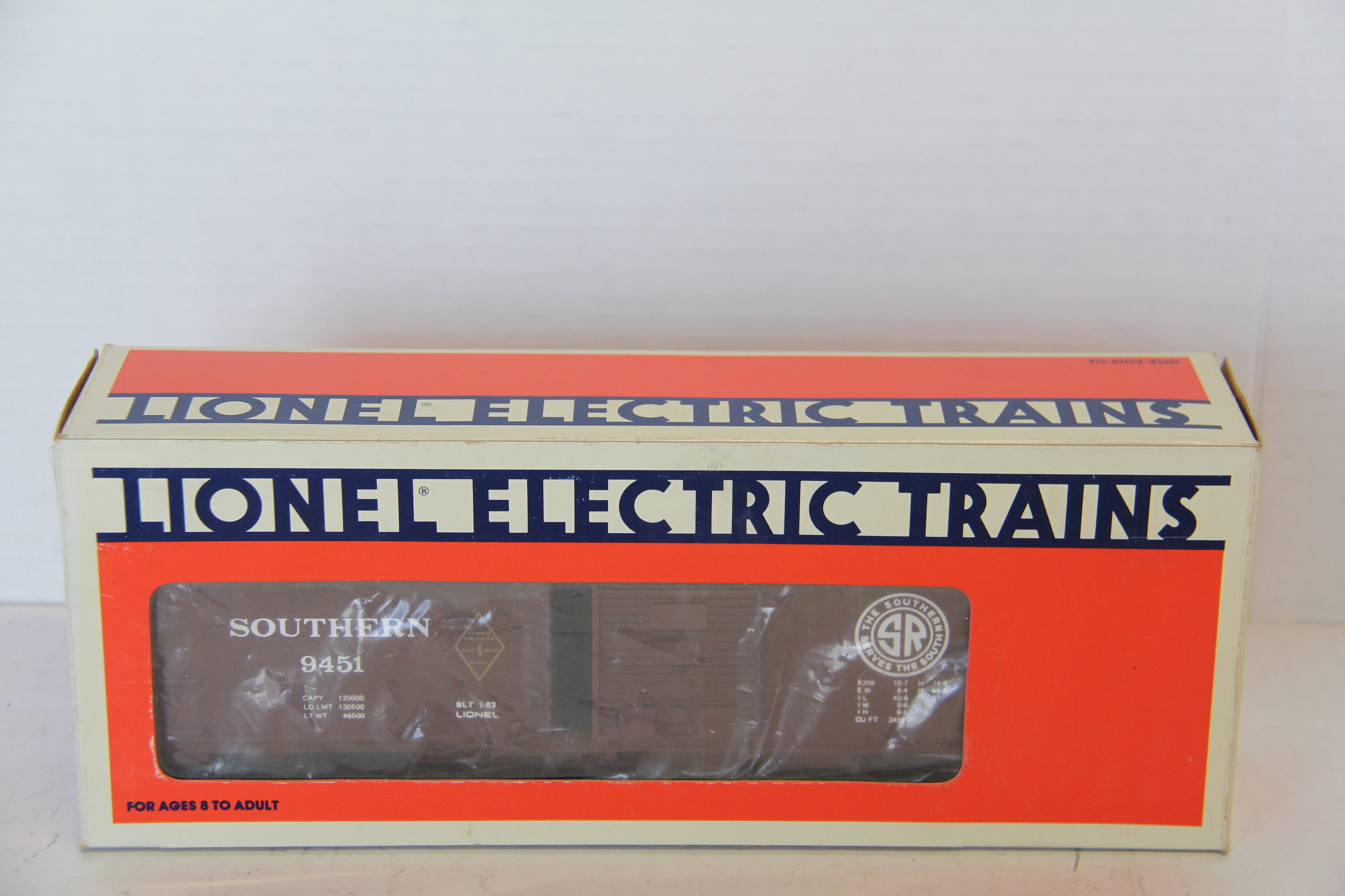 Lionel 6-9451 Famous American Railroad Southern Box Car-Second hand-M7538
