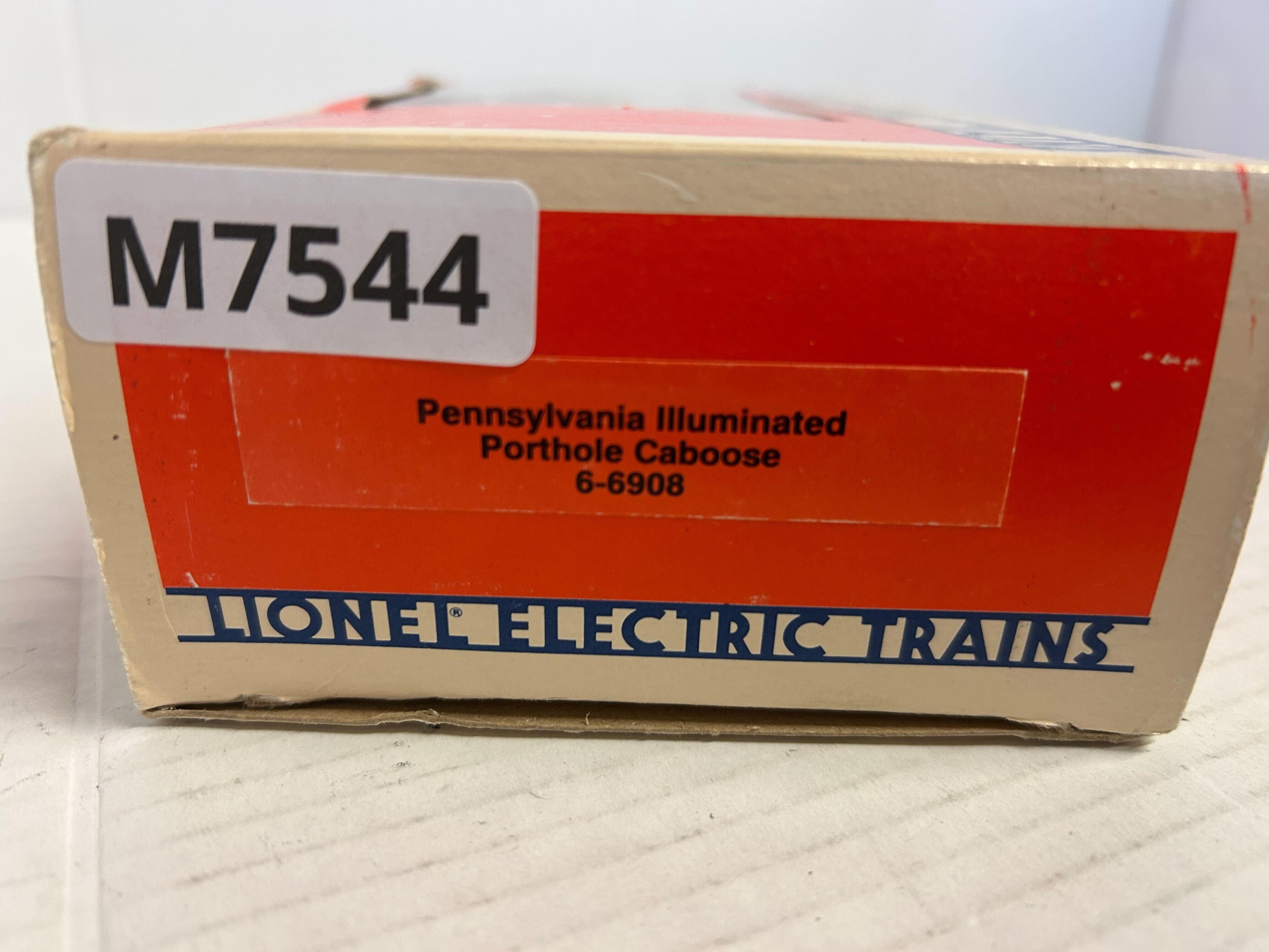 Lionel 6-6908 Pennsylvania Illuminated Porthole Caboose-Second hand-M7544