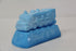 Vintage Union Pacific Blue Milk Glass Train Engine & Stand-Second hand-M7137