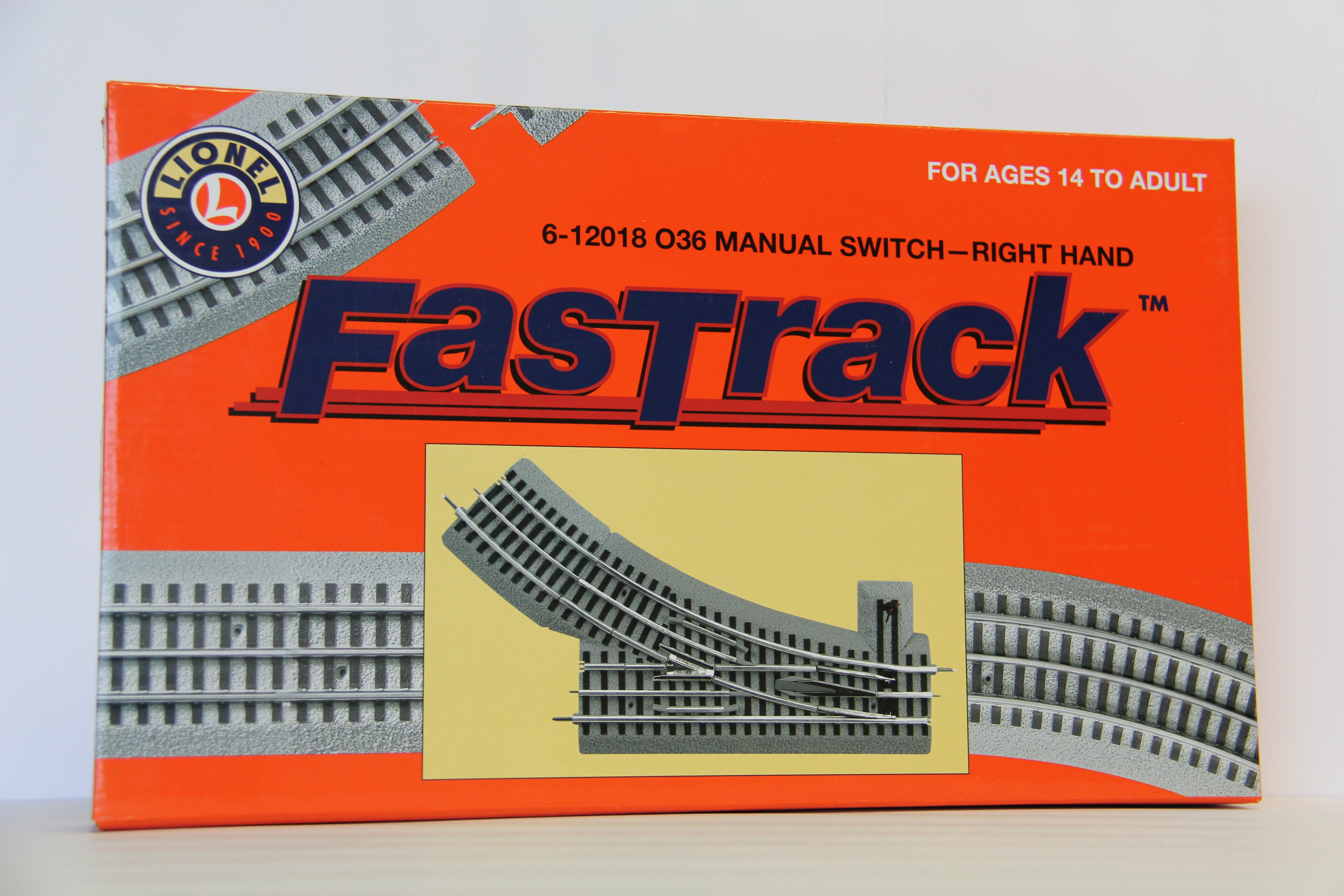 Lionel FasTrack 6-12018 -036 Manual Switch-Right Hand-Second hand-M7147-8
