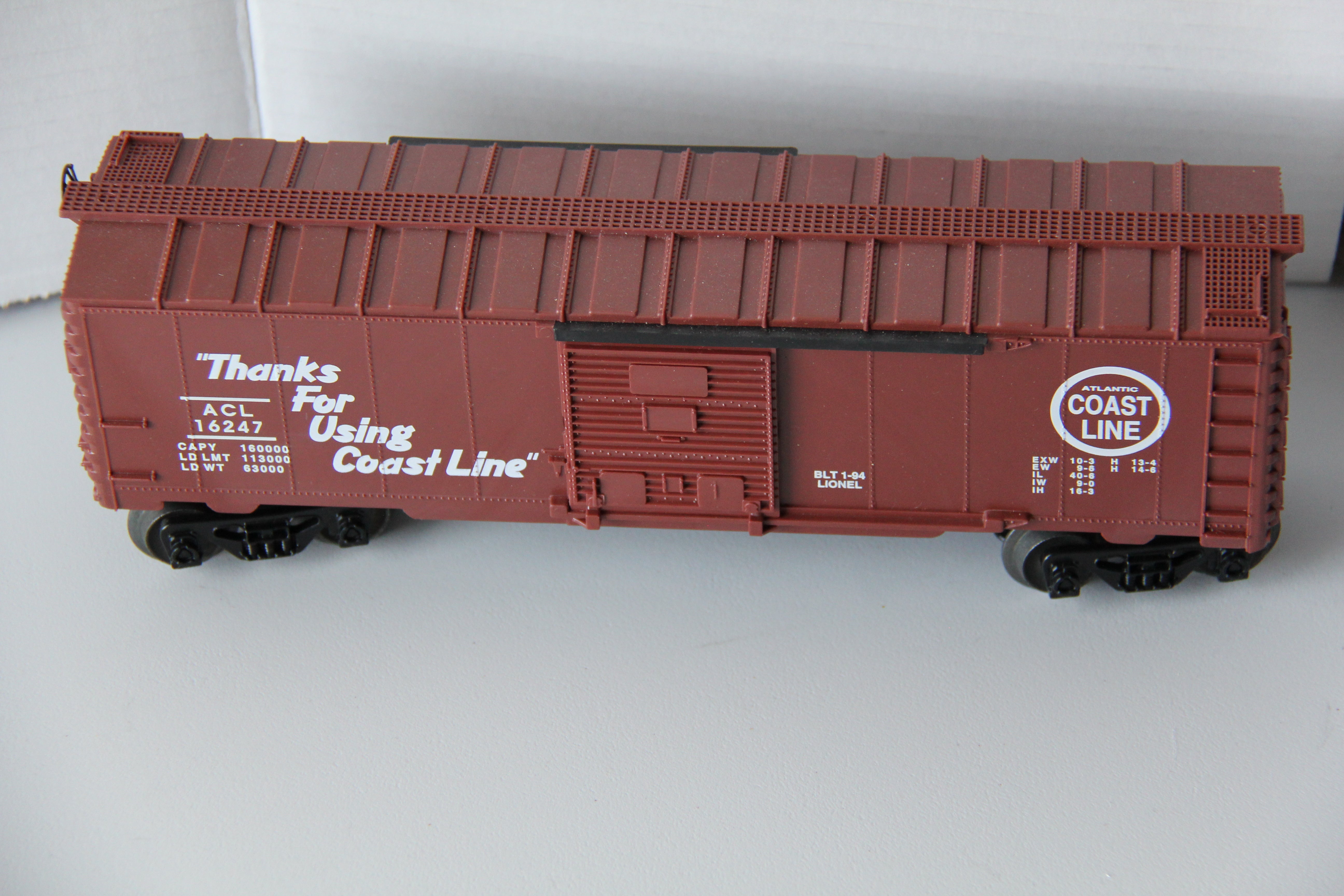 Lionel 6-16247 Atlanta Coast Line Single-Door Boxcar-Second hand-M3011