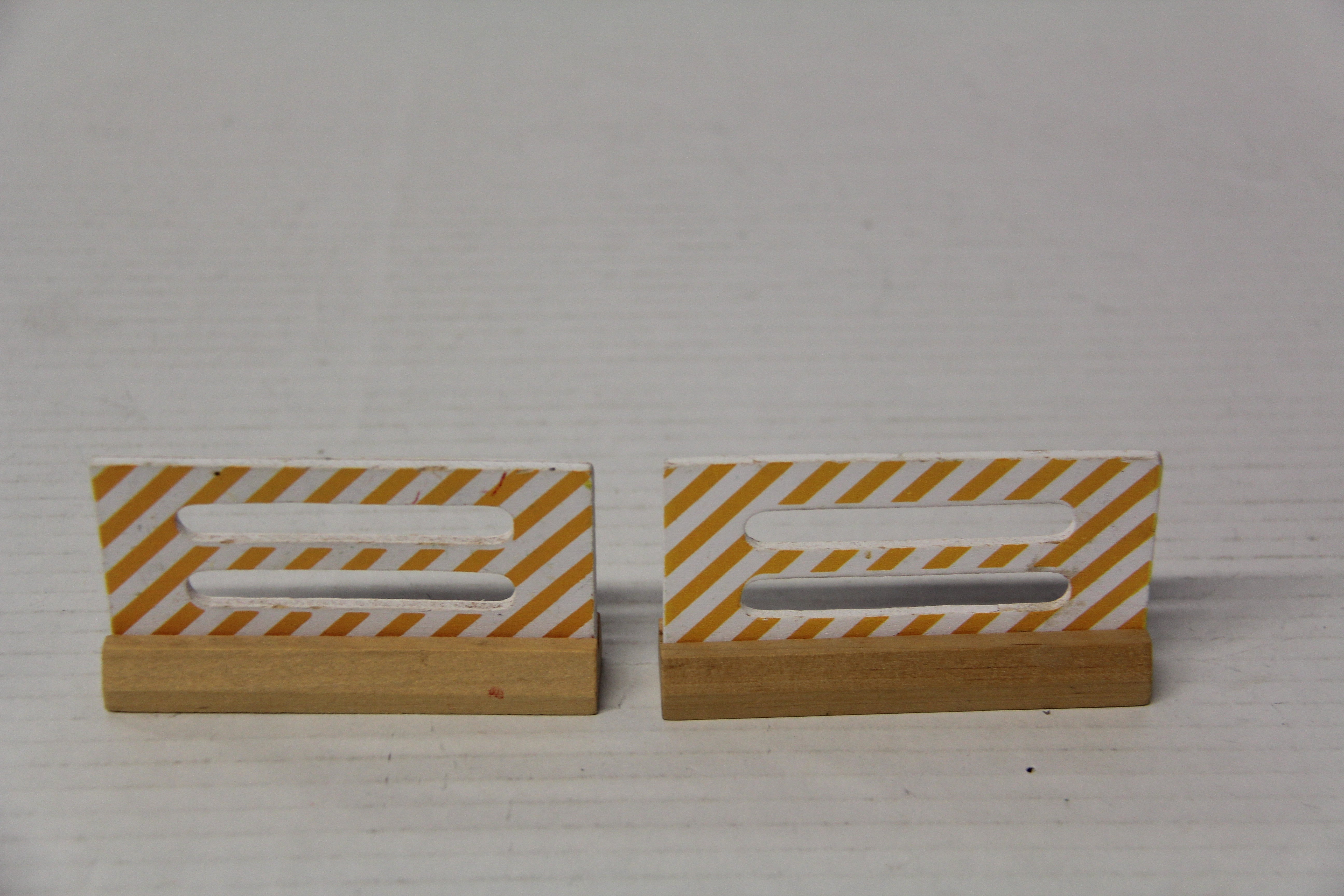 2 Construction Barriers O Scale-Second hand-M7155