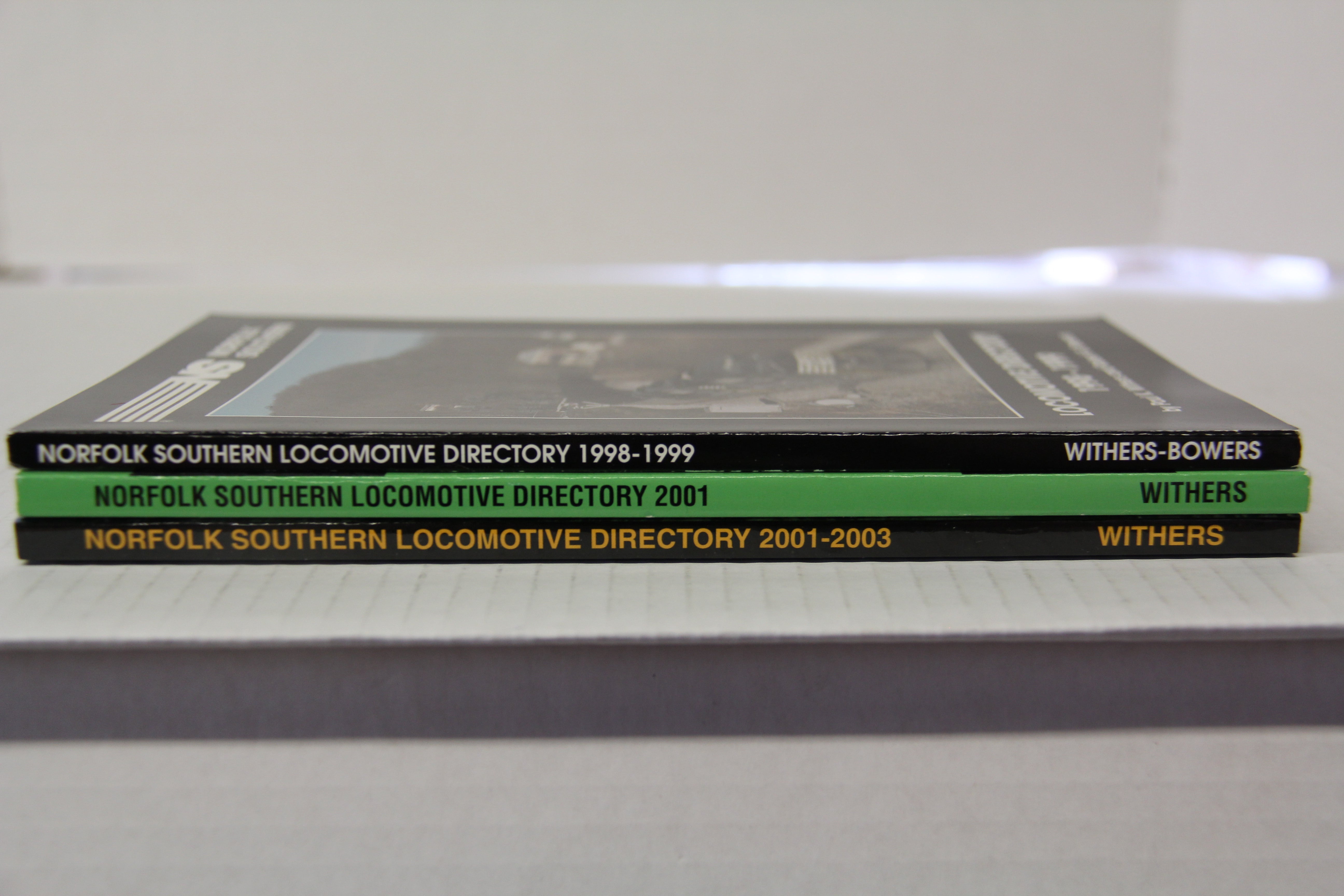 "Norfolk Southern Locomotive Directory" Various Years  Paperback Books-3 Vol Set-Second hand-M5876