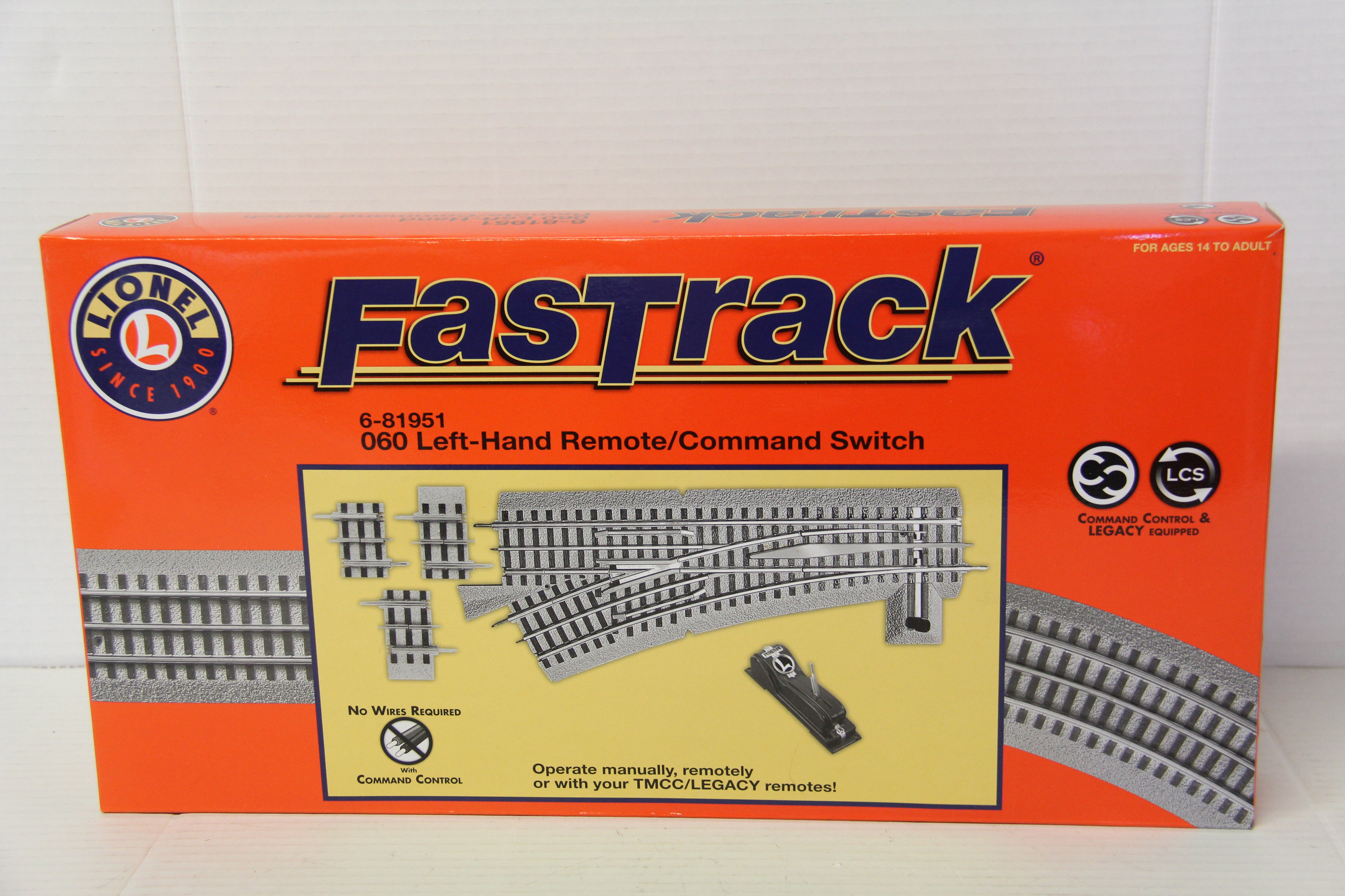 Lionel FasTrack 6-81951 -060 Left Hand Remote Command Switch-Second hand-M7163-2