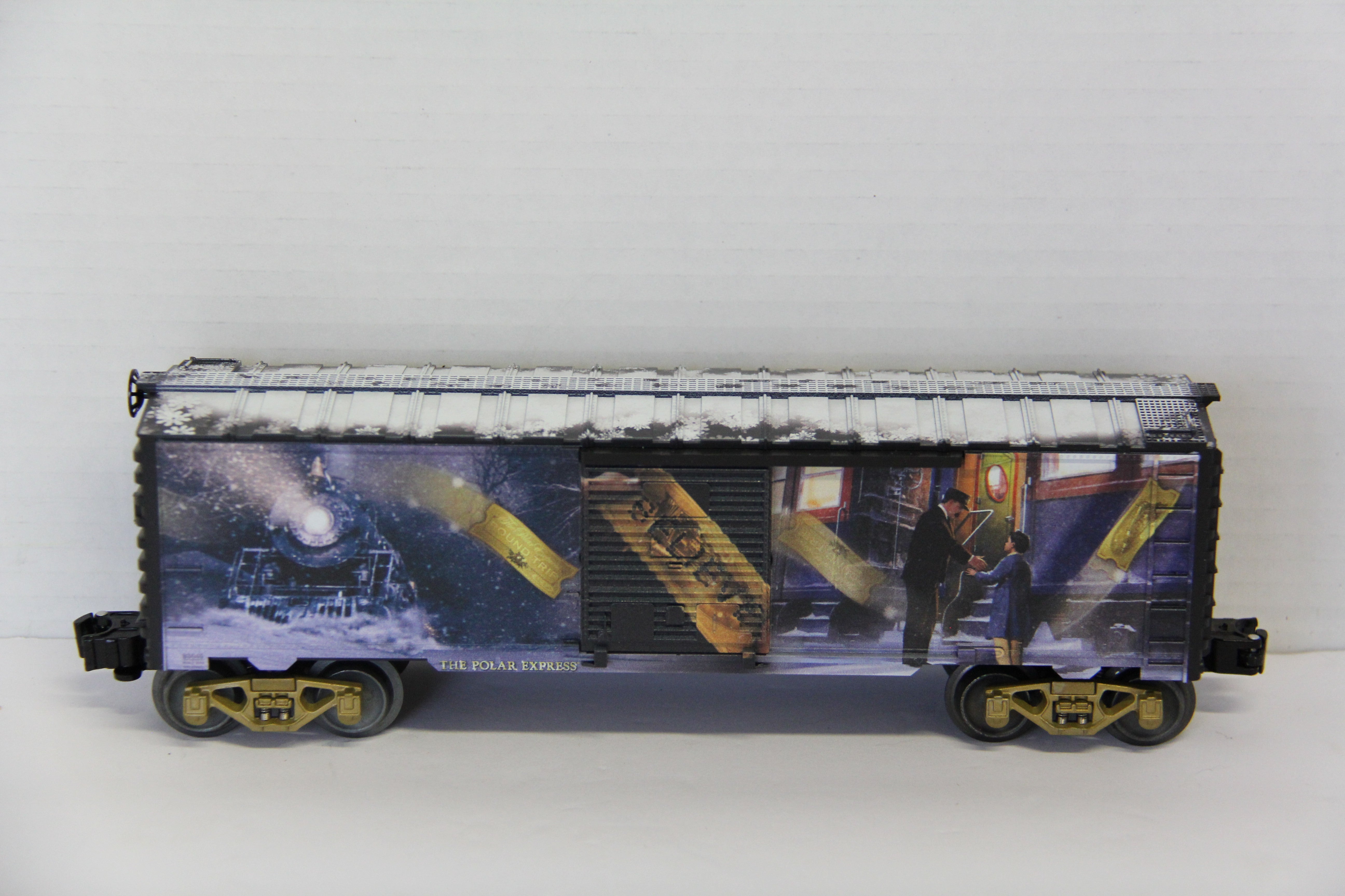 Lionel 6-83646 The Polar Express Ticket Boxcar & Lionel 6-83647 The Polar Express Bell Boxcar 2 Set-Second hand-M7567